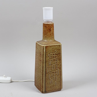 BORDSLAMPA, Désirée Stentøj, Danmark, glaserat stengods, 1960-tal.