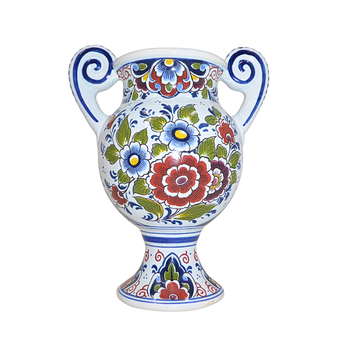 HENKELVAAS, DELFT, POLYCHROOM FLORAAL SCHILDERWERK, MODEL 390.