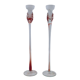 MURANO GLAS-KERZENSTÄNDER (2ER-SET).