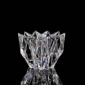 AIMO OKKOLIN. Skål, "Näckros", glas, signerad.