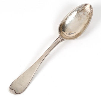ISAK APELQUIST. Sked, silver, Stockholm, 1795.