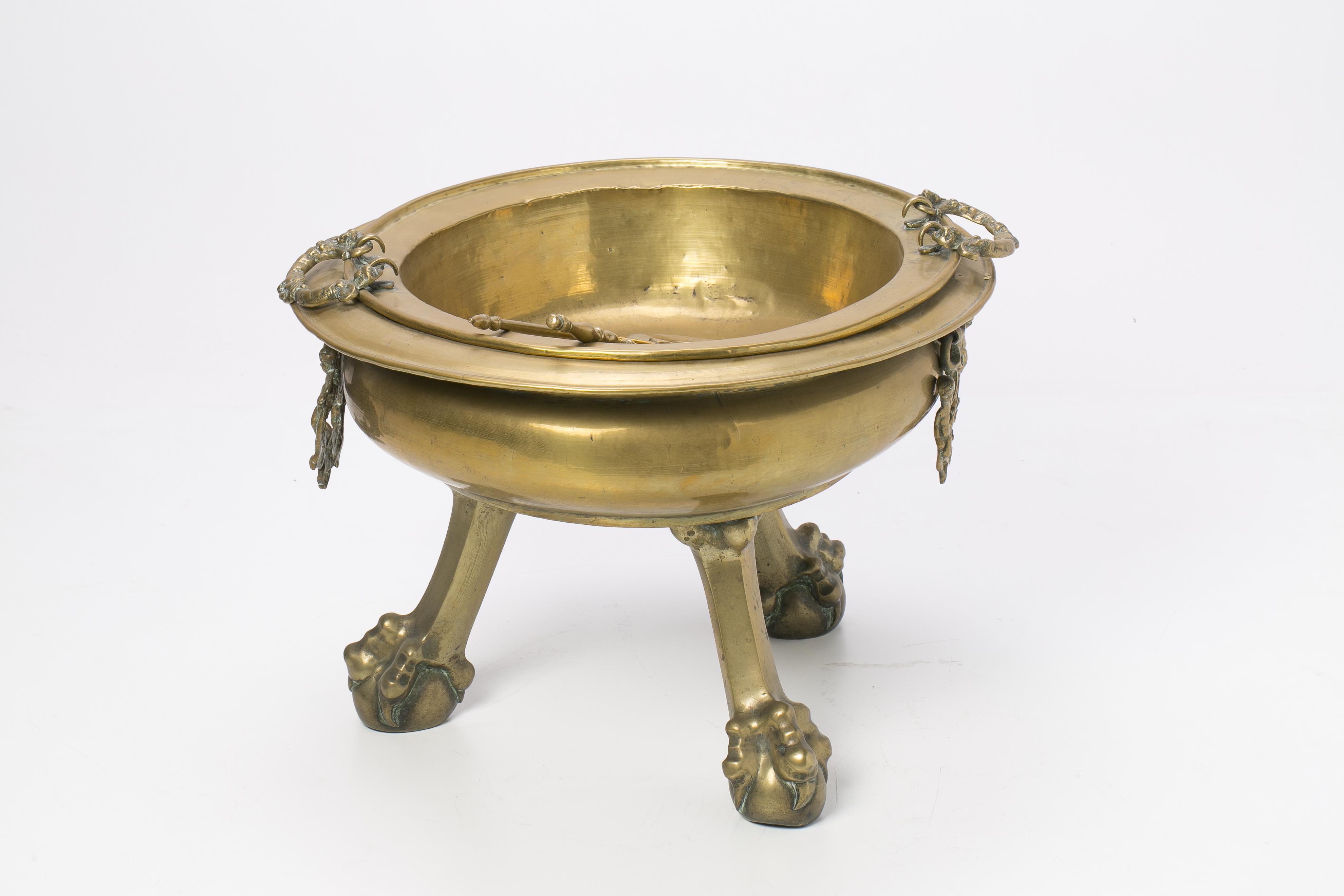 Images for 1049382. Spanish brass brazier, 18th19th Centuries.