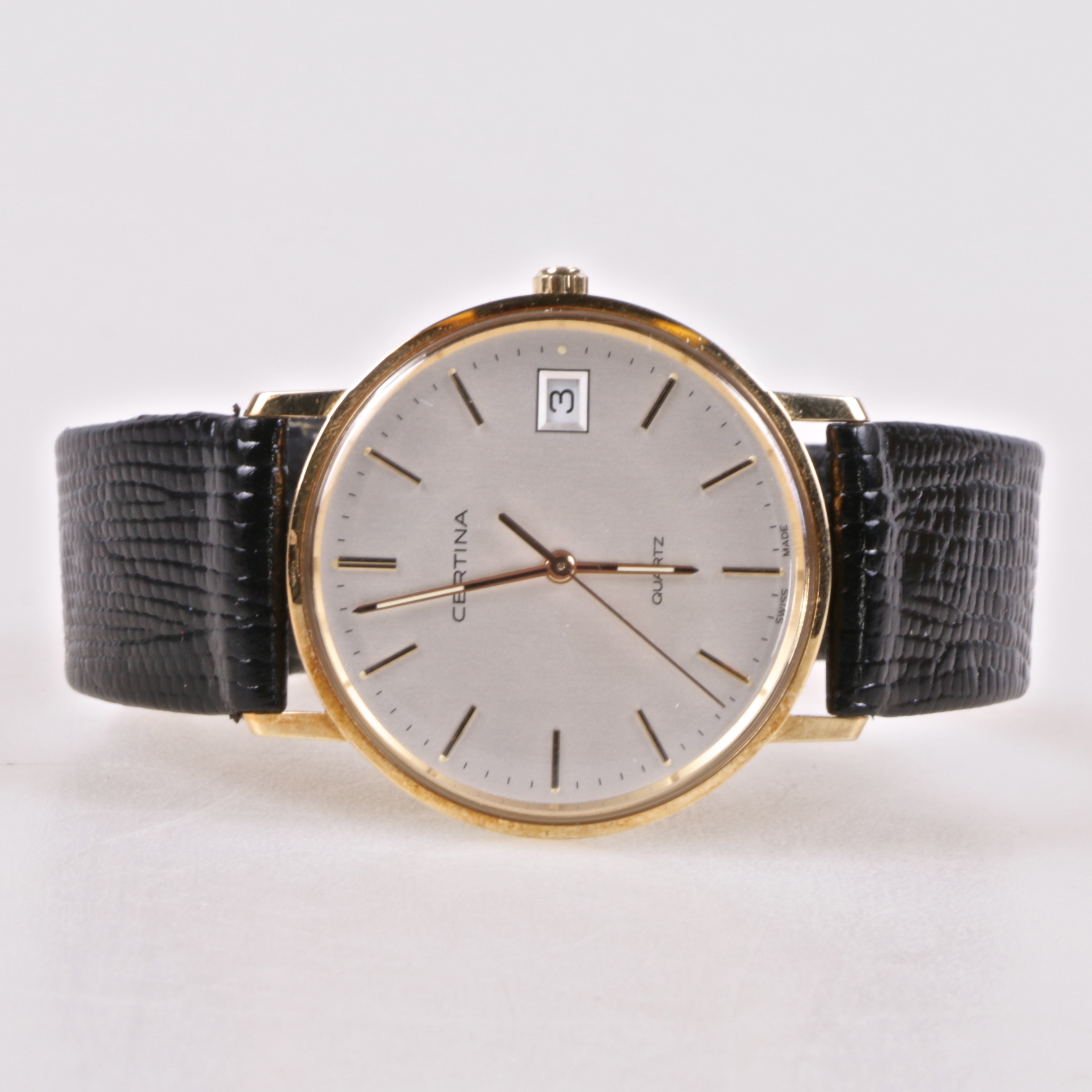 certina 14k gold watch