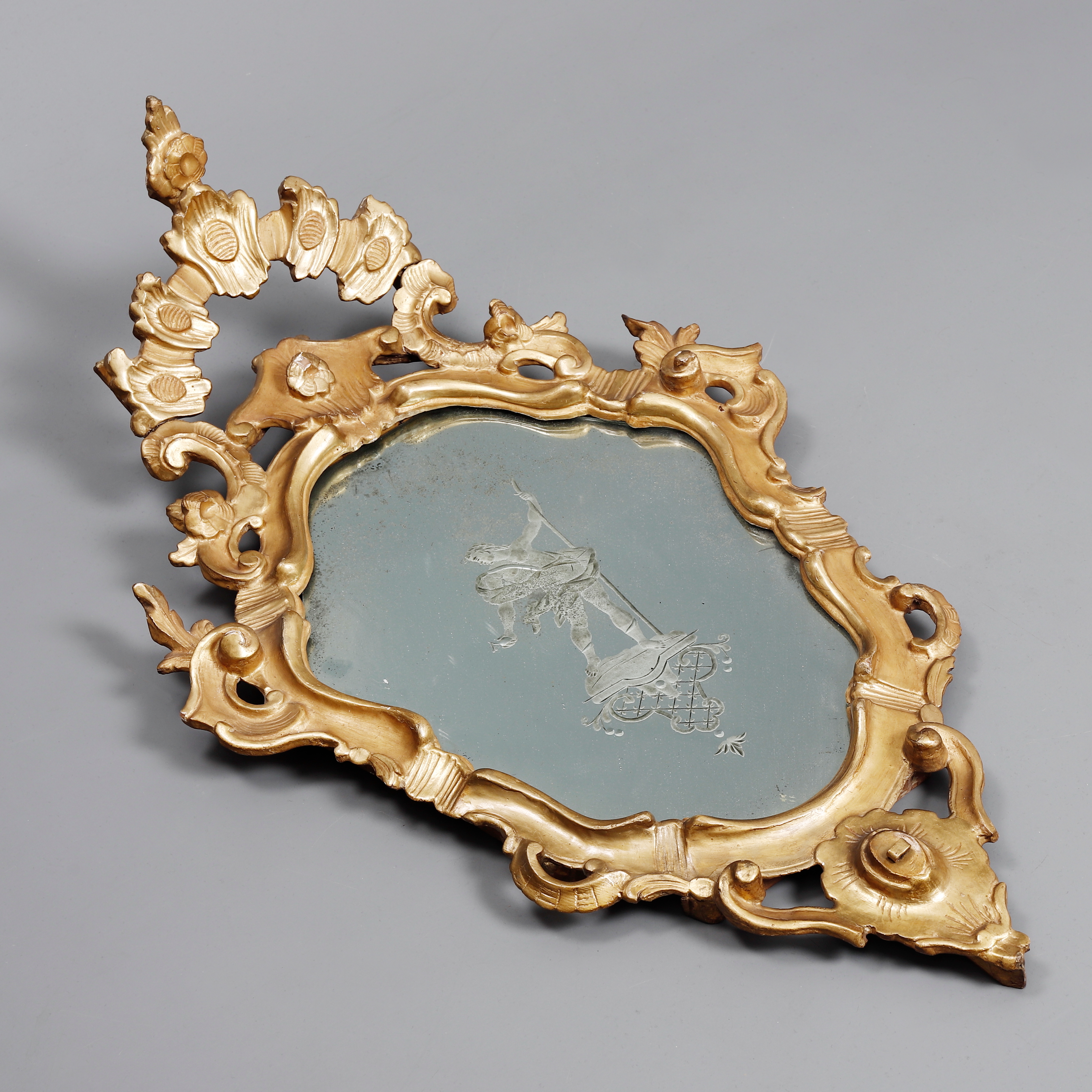Images for 1223316. Spanish Rococo ornamental mirror in carved and gilt ...