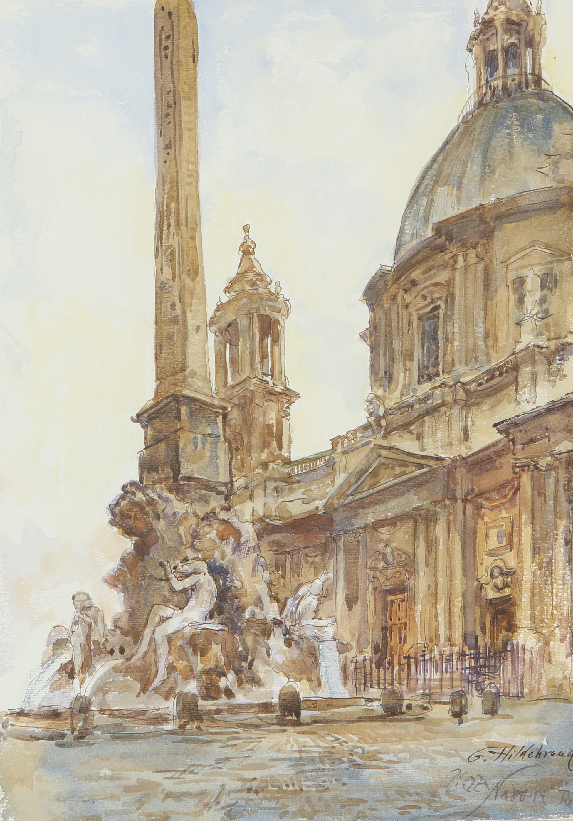 Images for 1300439. ERNST HILDEBRAND. Piazza Navona Rome