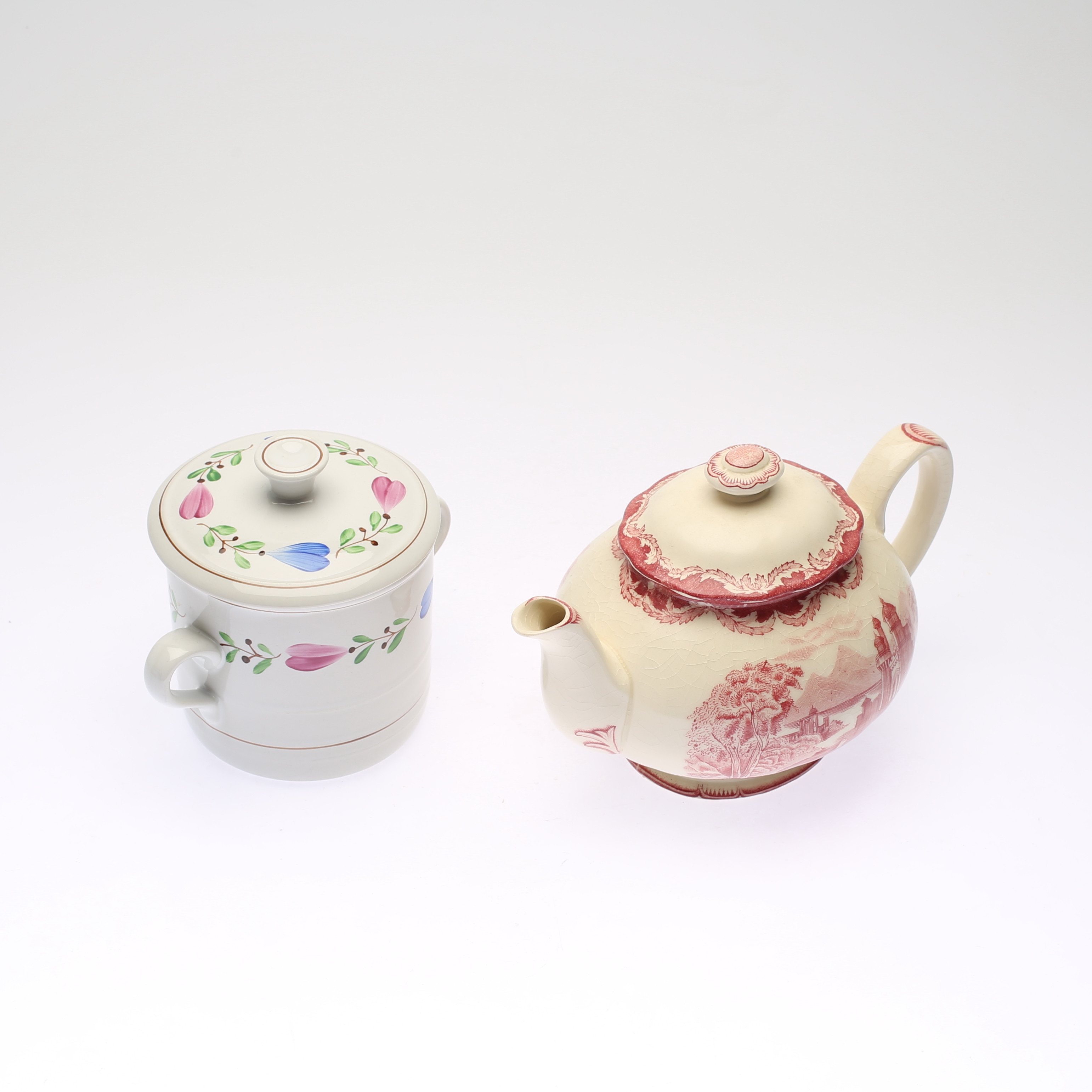 Images for 1417952. TEAPOT AND LID JAR, porcelain, "Bengali", Rörstrand
