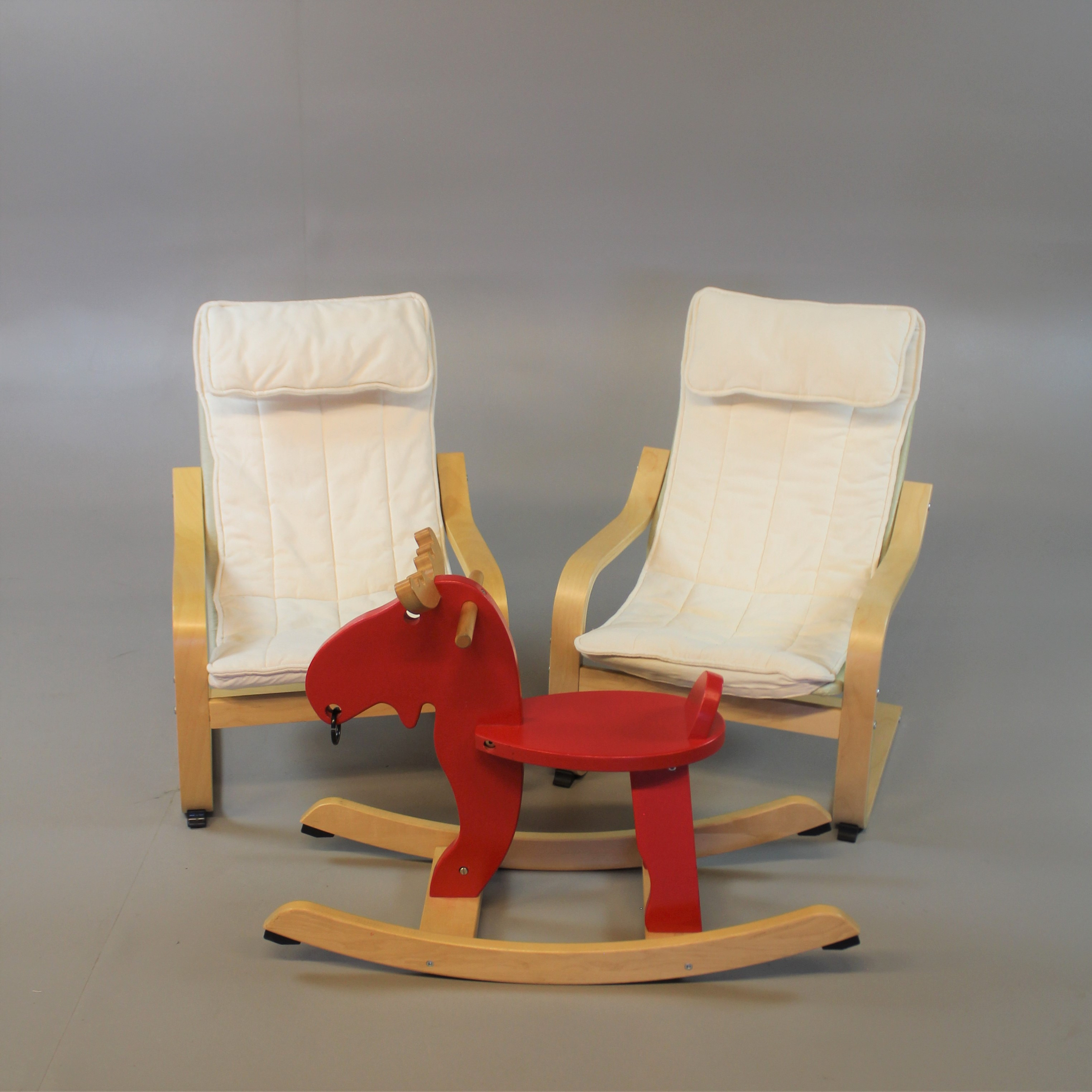 CHILDREN'S ARMCHAIRS 2 points and 1 Rocking elk squirrel Childs läder fåtölj i 2020 | Rocking chair, Ikea, Gungstol