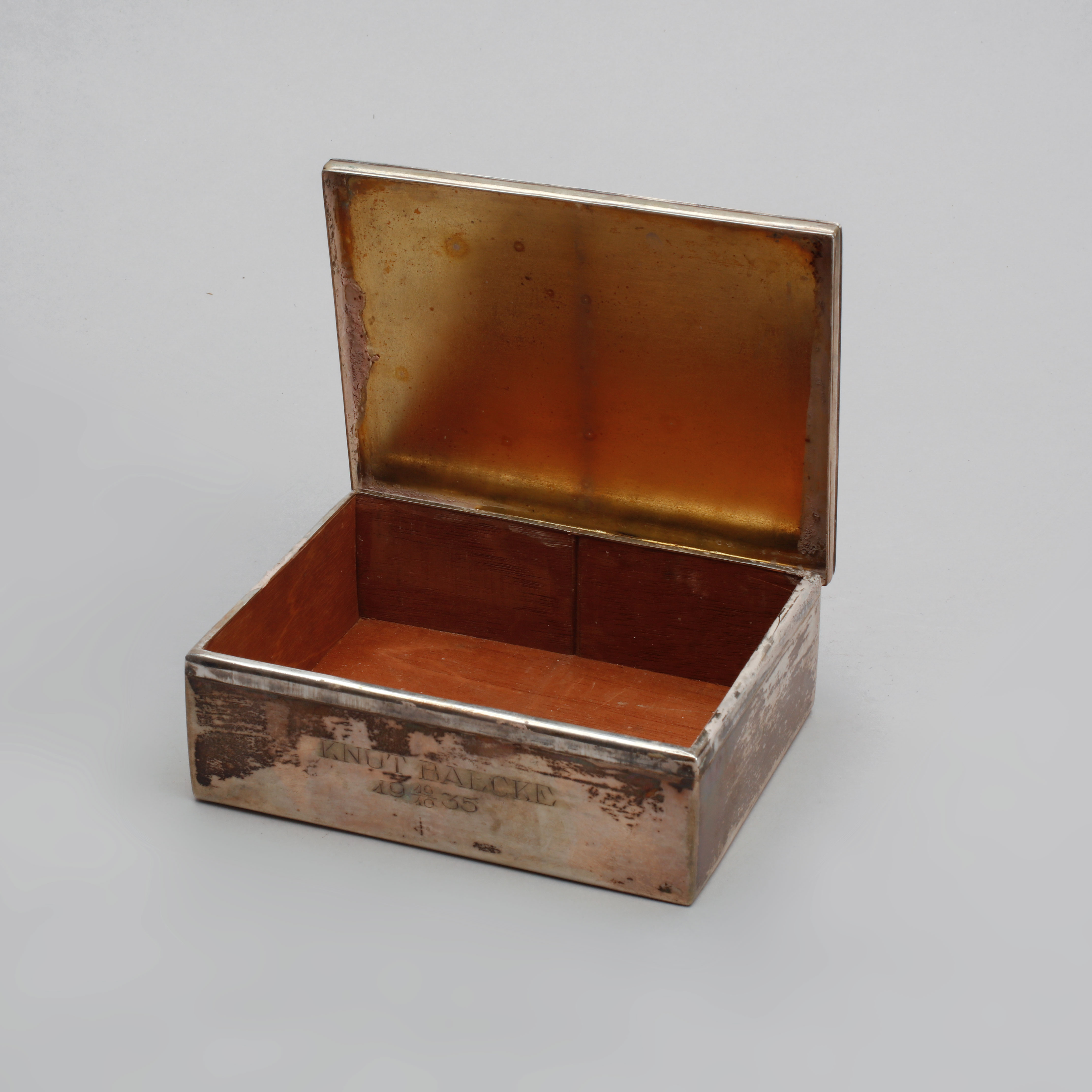 Images for 1451741. TOBACCO BOX, silver, 1935. Total weight approx. 280