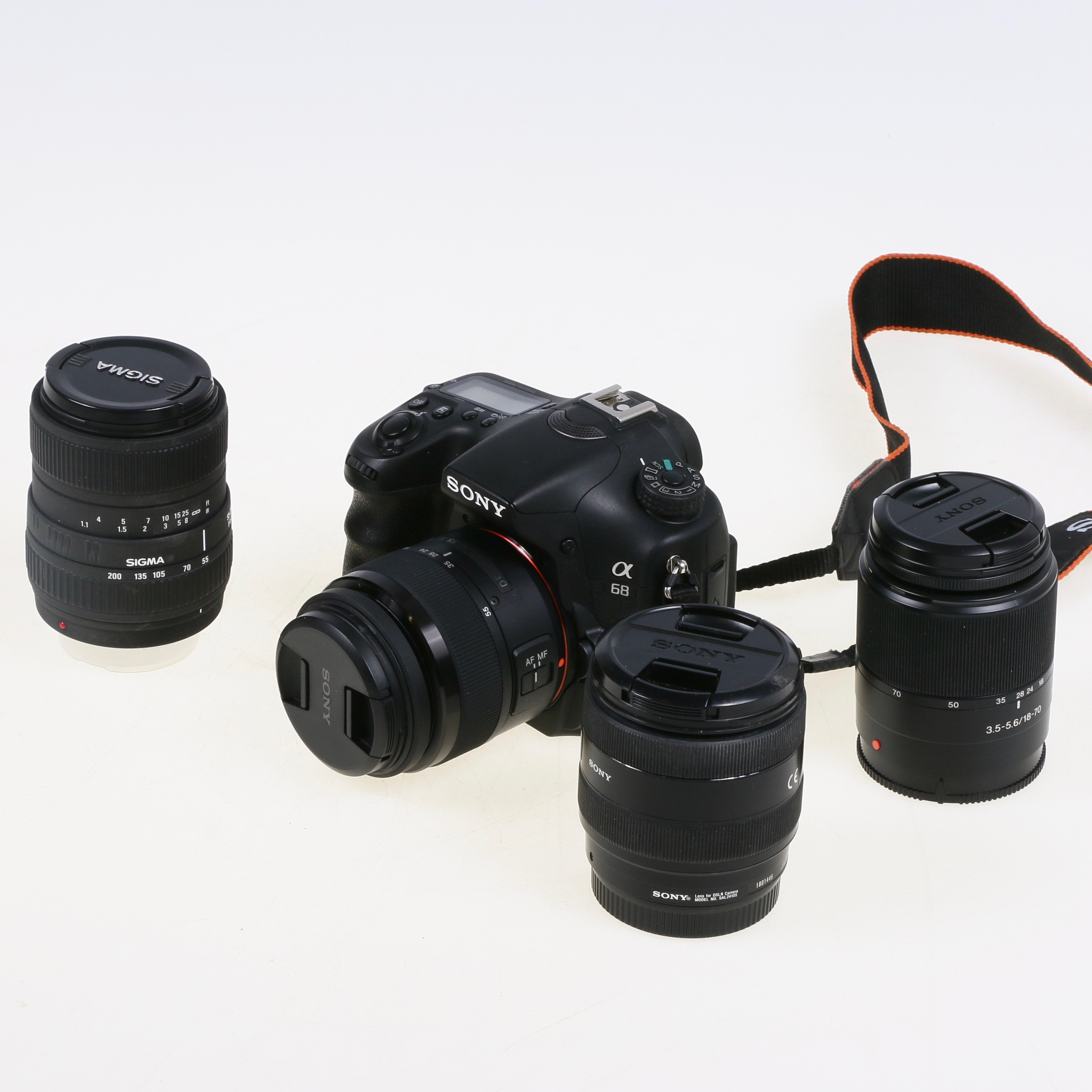 System Camera Sony A68 With Lens 5 Parts Contemporary Photo Cameras Lenses Cameras Accessories Auctionet