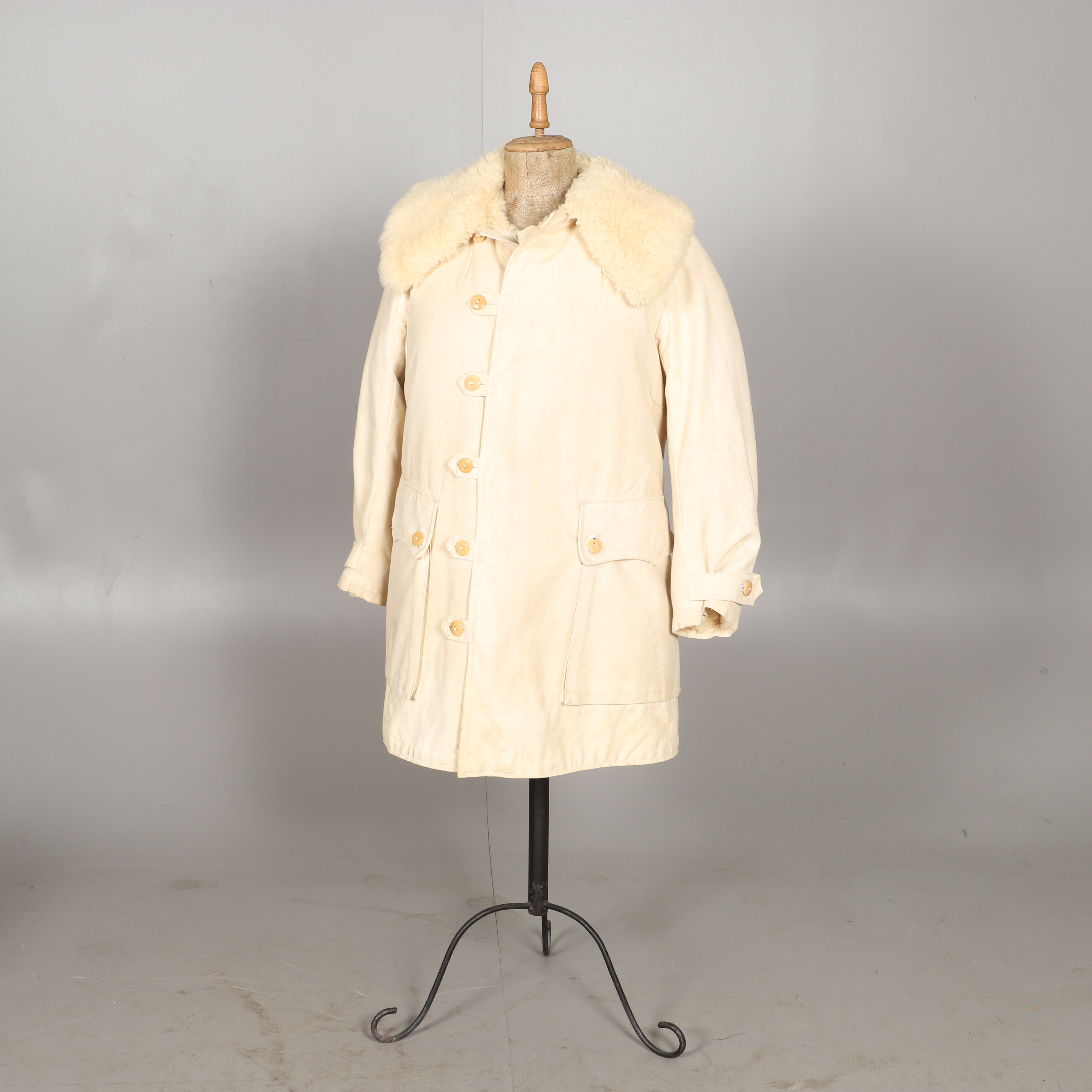 Army Fur Sheepskin Lined Osb Orebro Vintage Clothing Accessories Auctionet