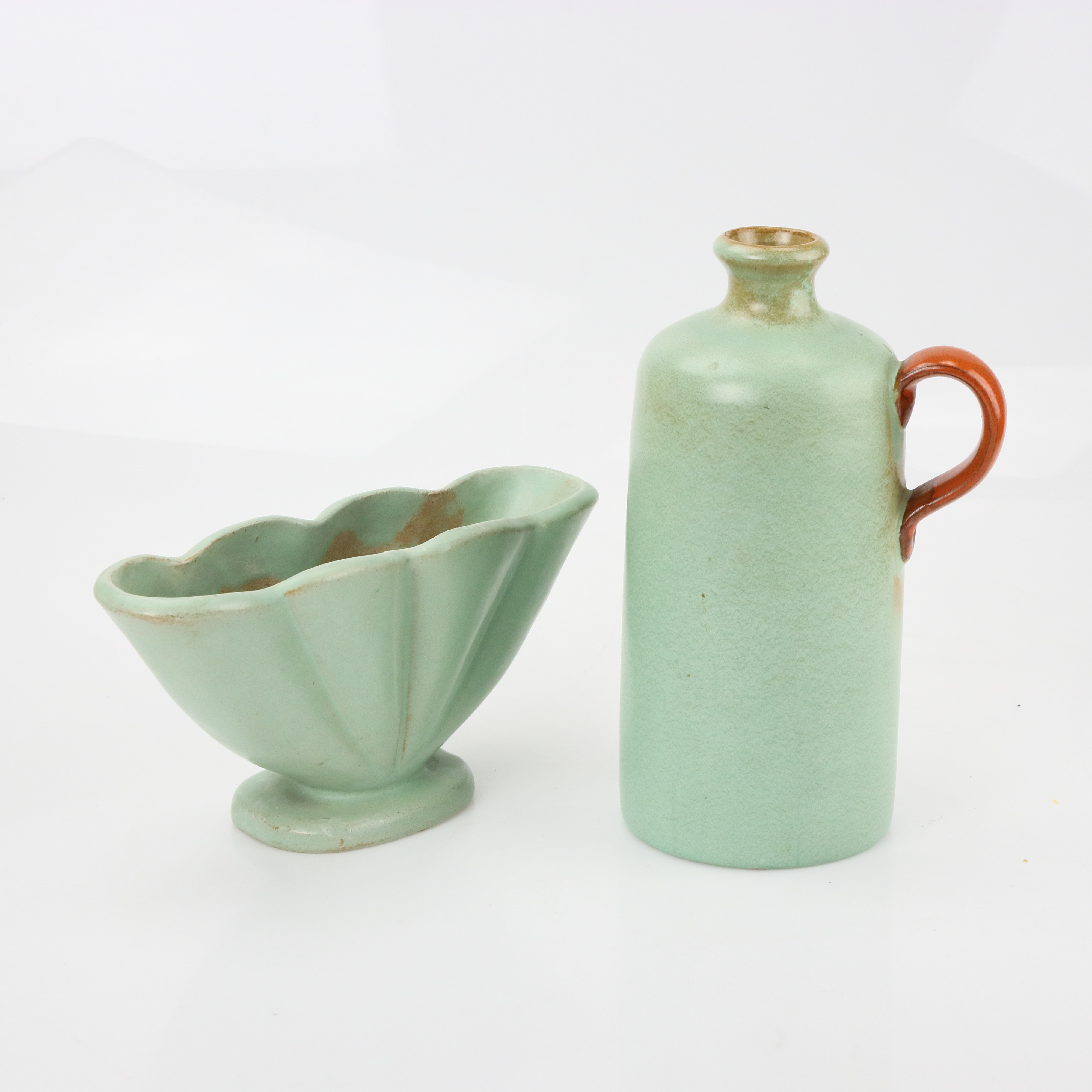 Bowl And Vase Glazed Stoneware Nils Ek A J Hoganas 1930s 40s Ceramics Porcelain European Auctionet