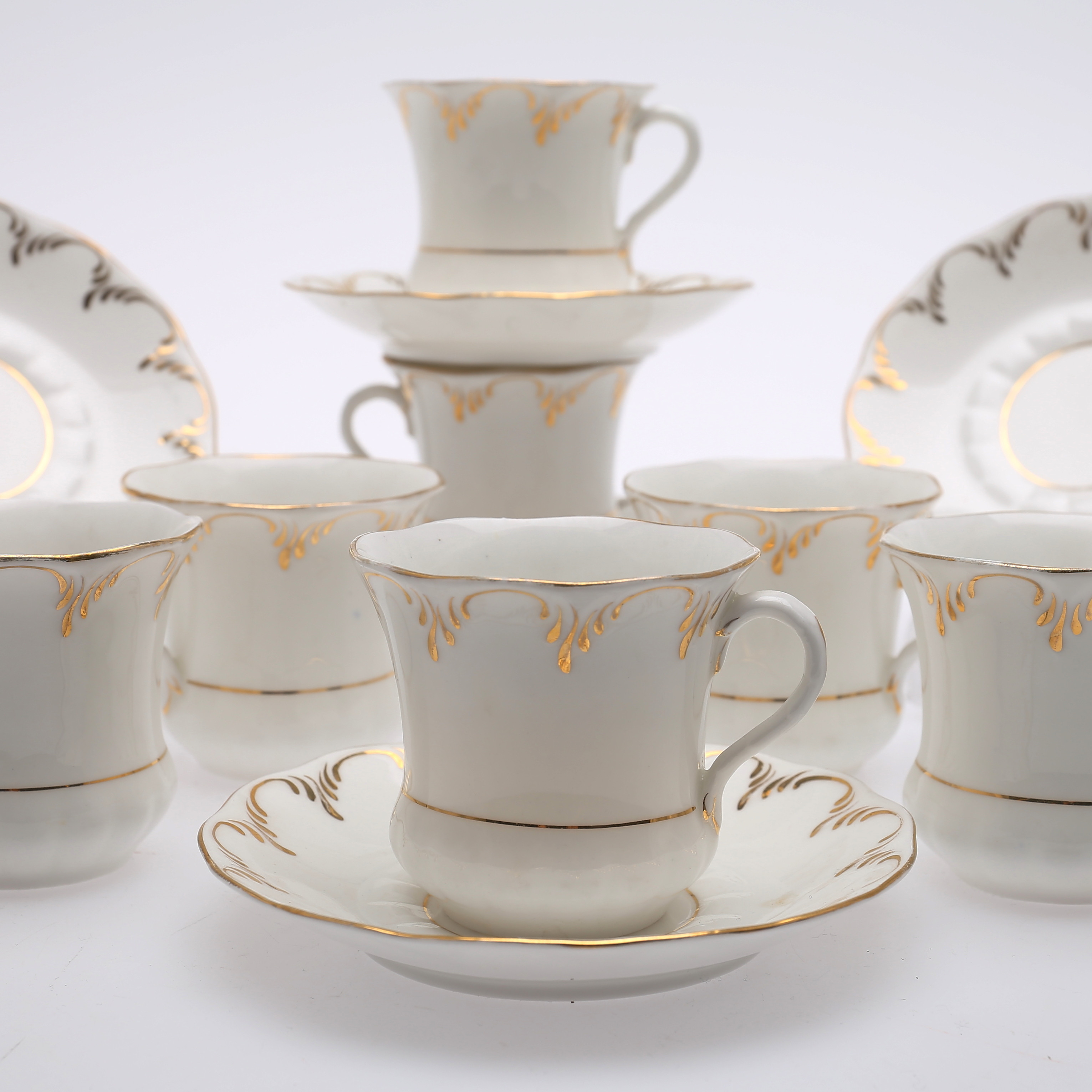 Images for 1512460. COFFEE CUPS, 7 pieces, Rörstrand, 1900s. - Auctionet