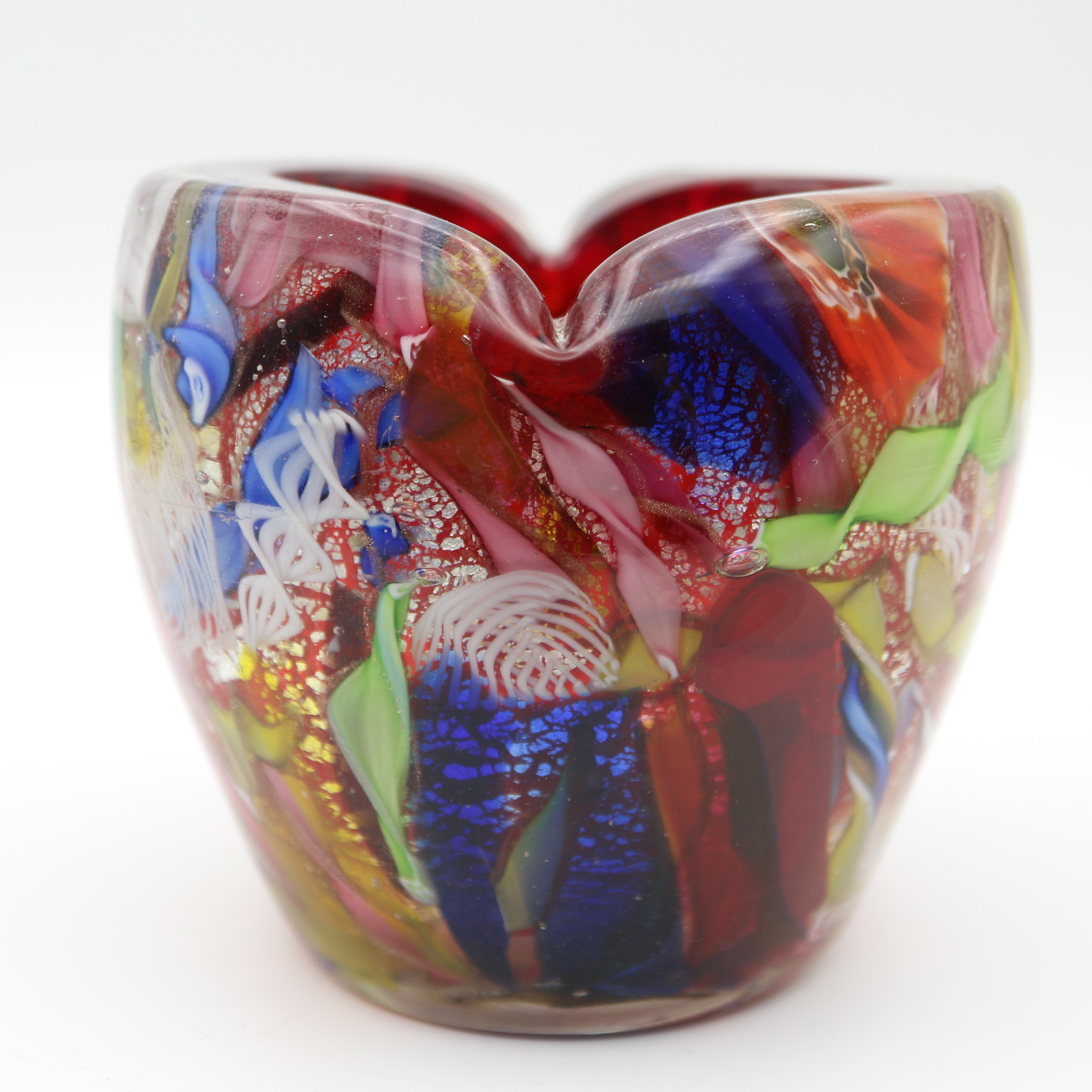 Ancien Vase Tutti Frutti Murano - Verre De Murano - Décoratif Vintage