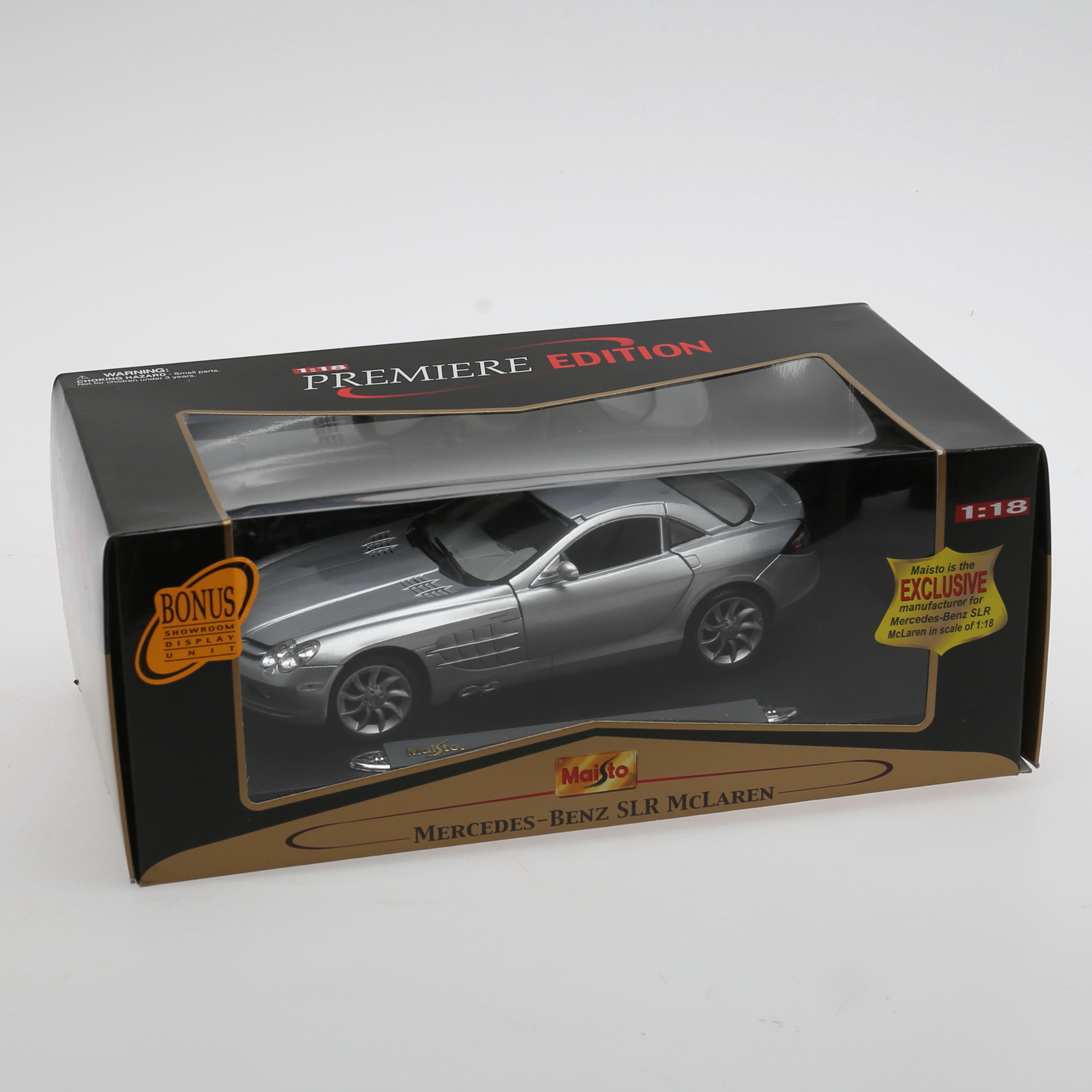 Maisto 1:18 mercedes benz slr mclaren liga modelo de carro diecastas