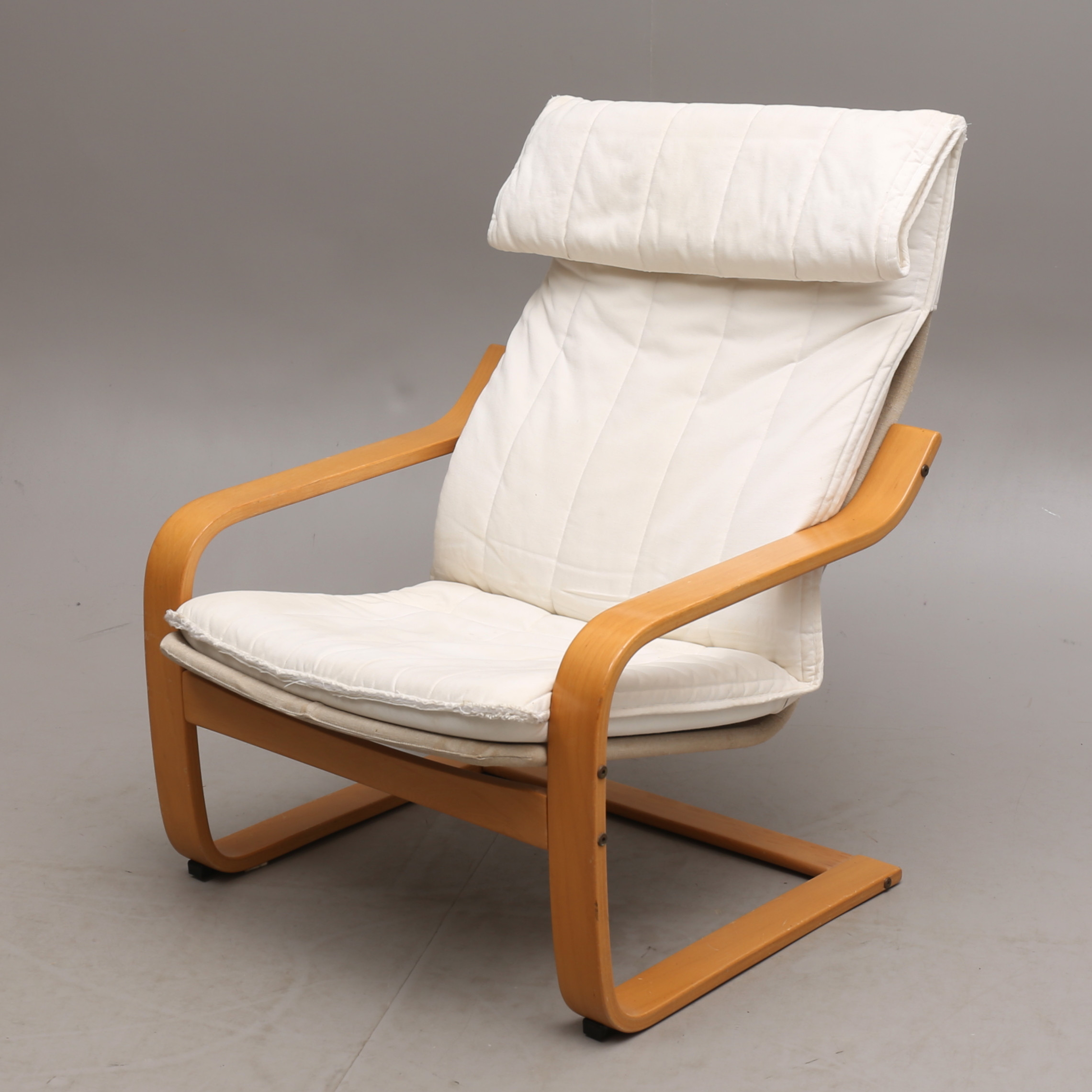 Bilder för 1546005. FÅTÖLJ med fotpall, "Poem", IKEA, 1980tal.