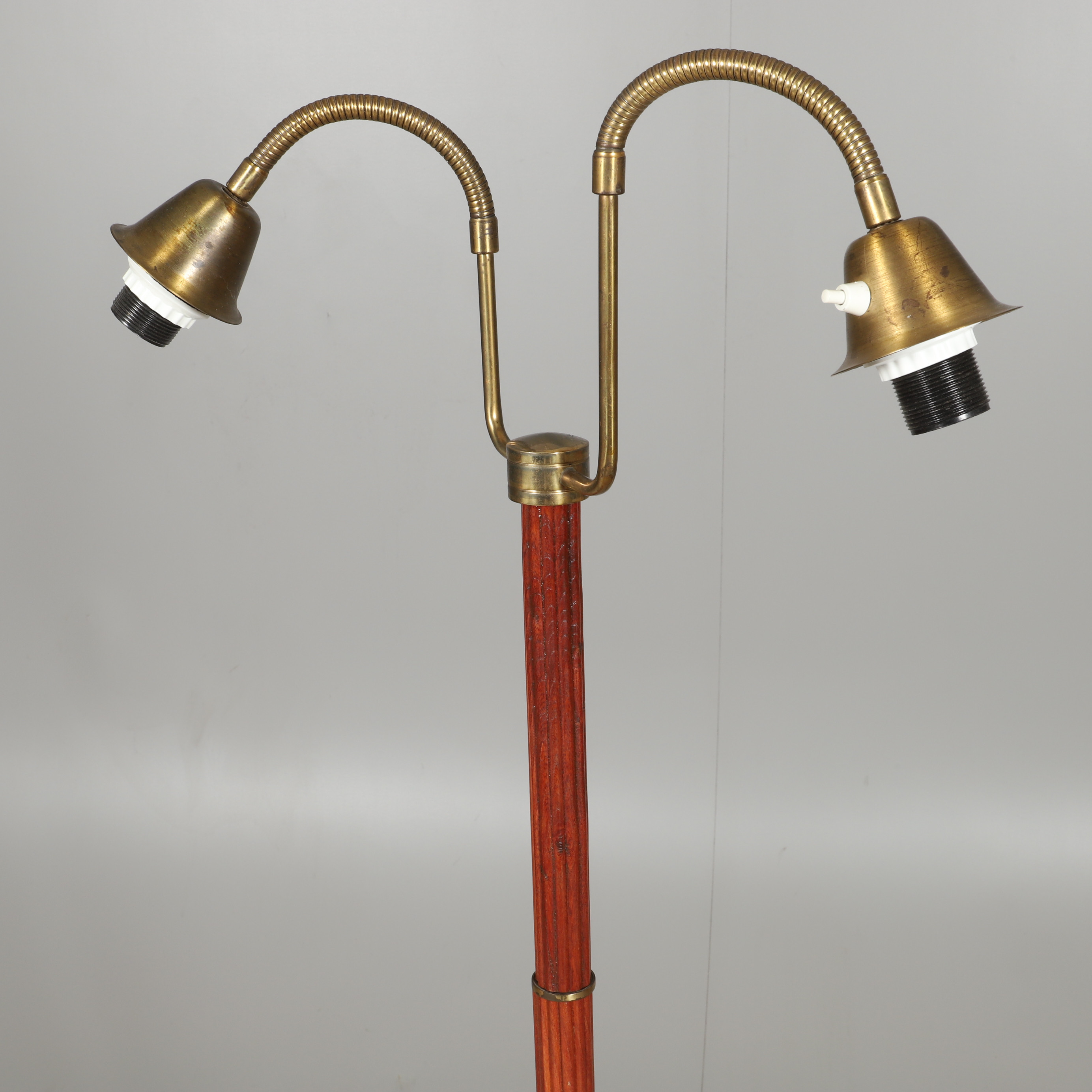 Images for 1729434. FLOOR LAMP, 2armed, birch/brass, AB Armatur