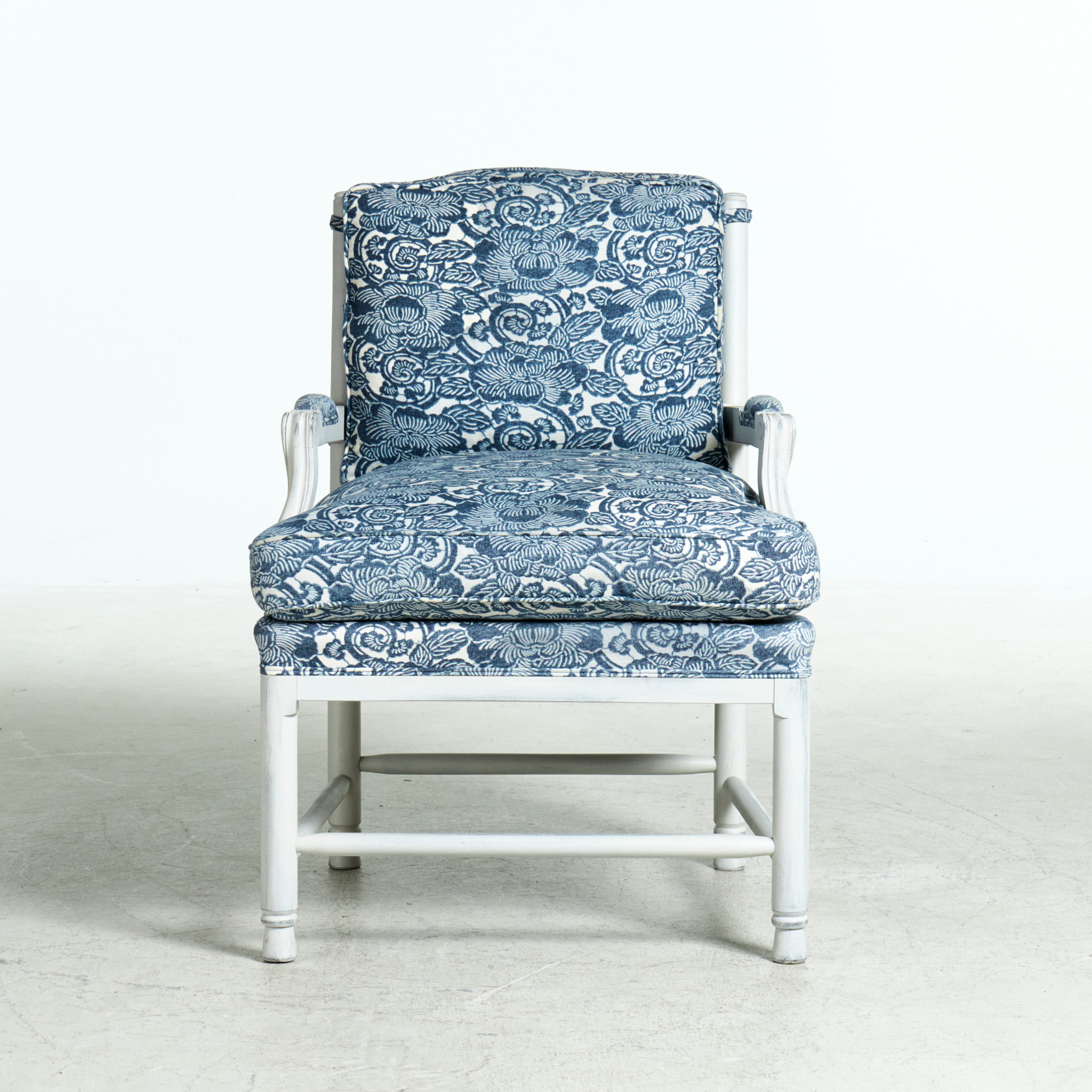 Images for 1779092. ARMCHAIR, KA Roos, Gripsholms model, frame in white painted wood, loose seat
