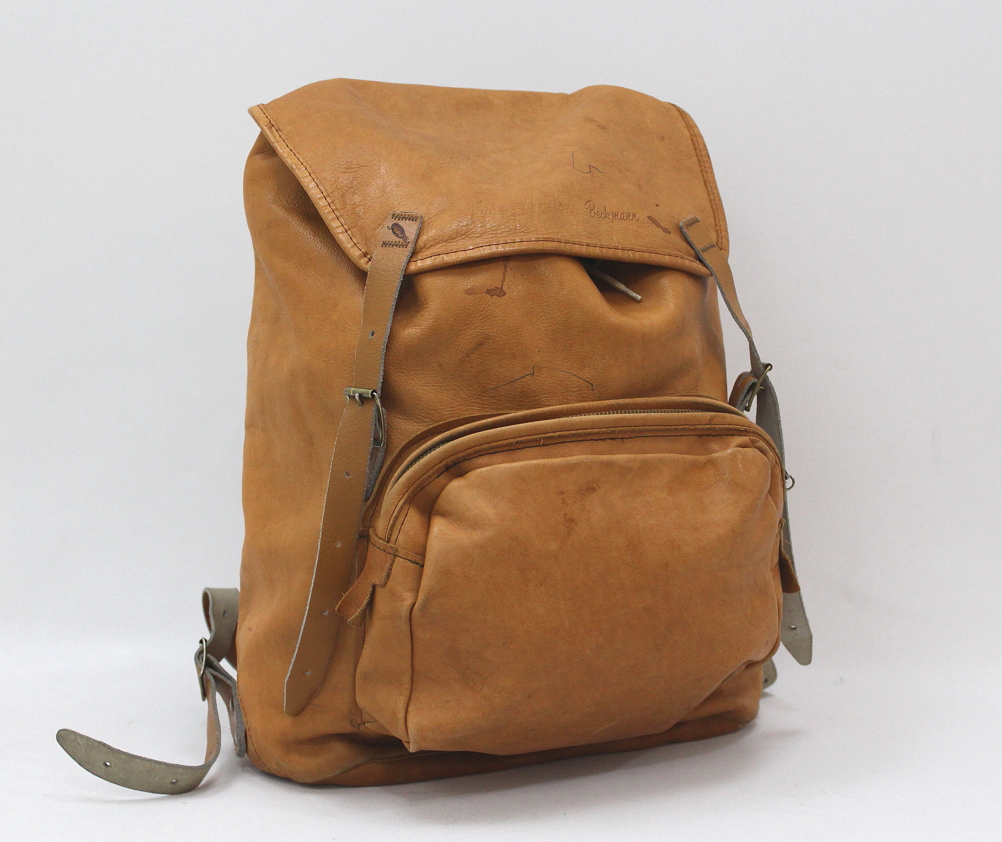 beckmann leather backpack