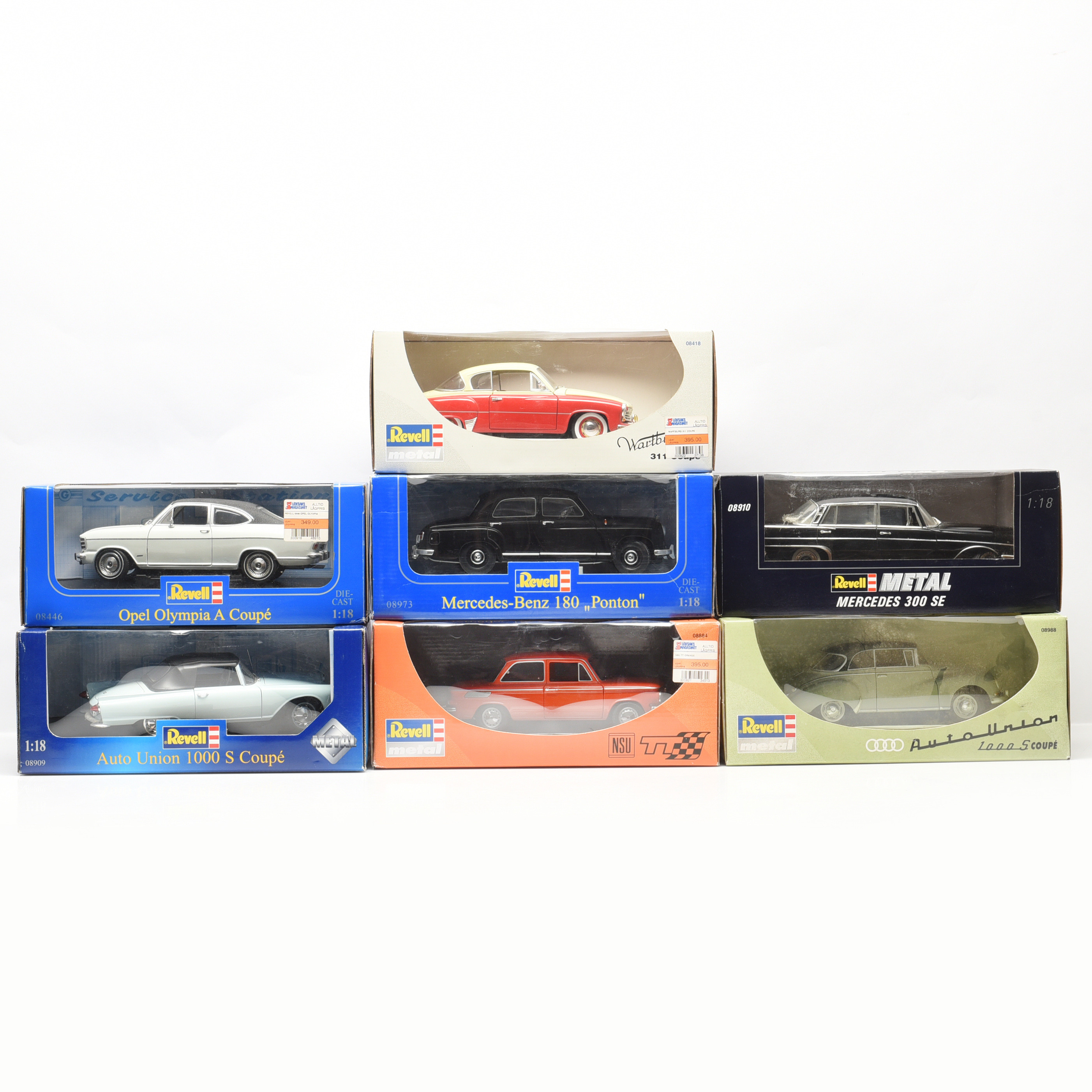 Images for 1835218. MODEL CARS, 7 pieces, Revell Metal, scale 118