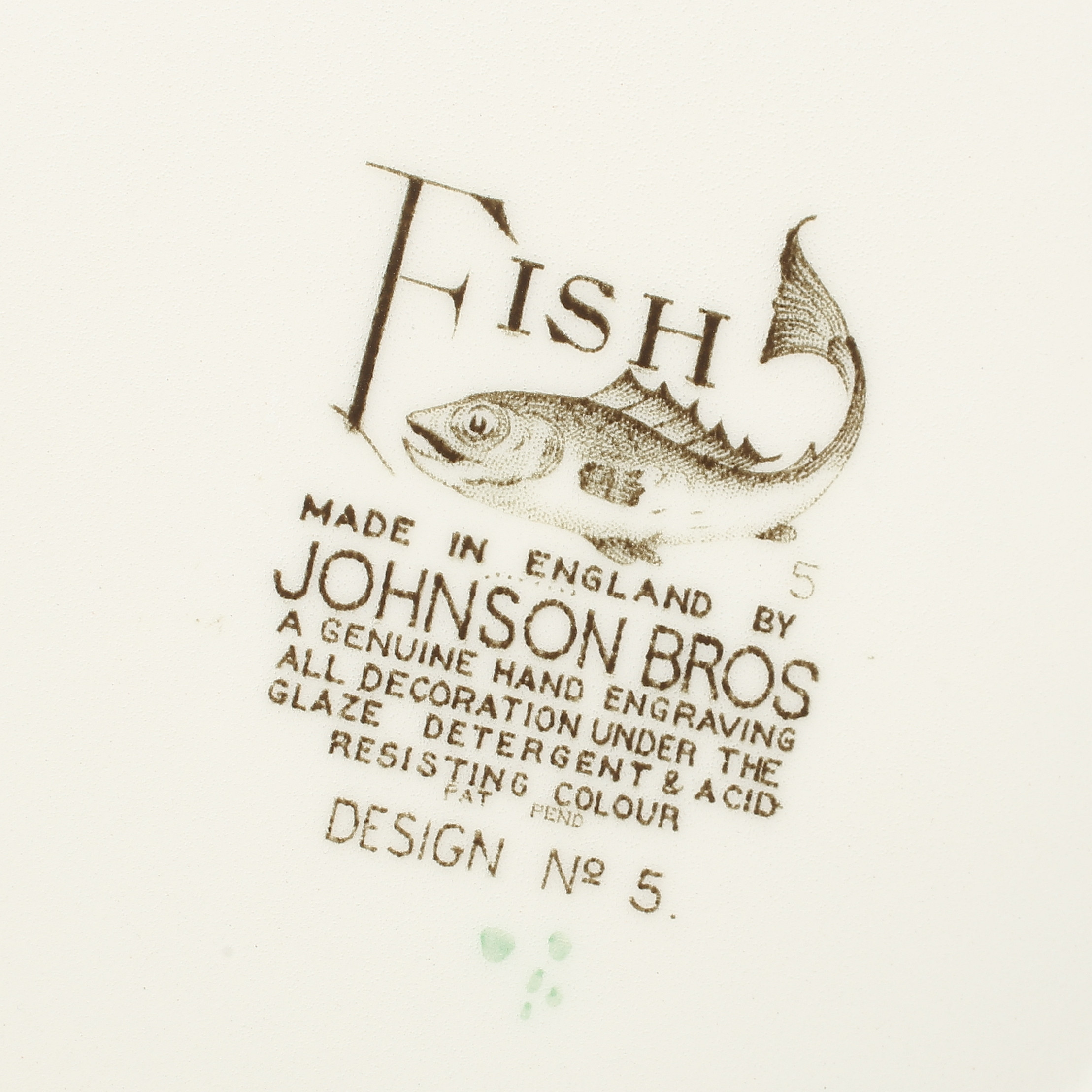 Images for 1918915. FISH PLATES, 8 pcs, porcelain, "Fish", Johnson Bros