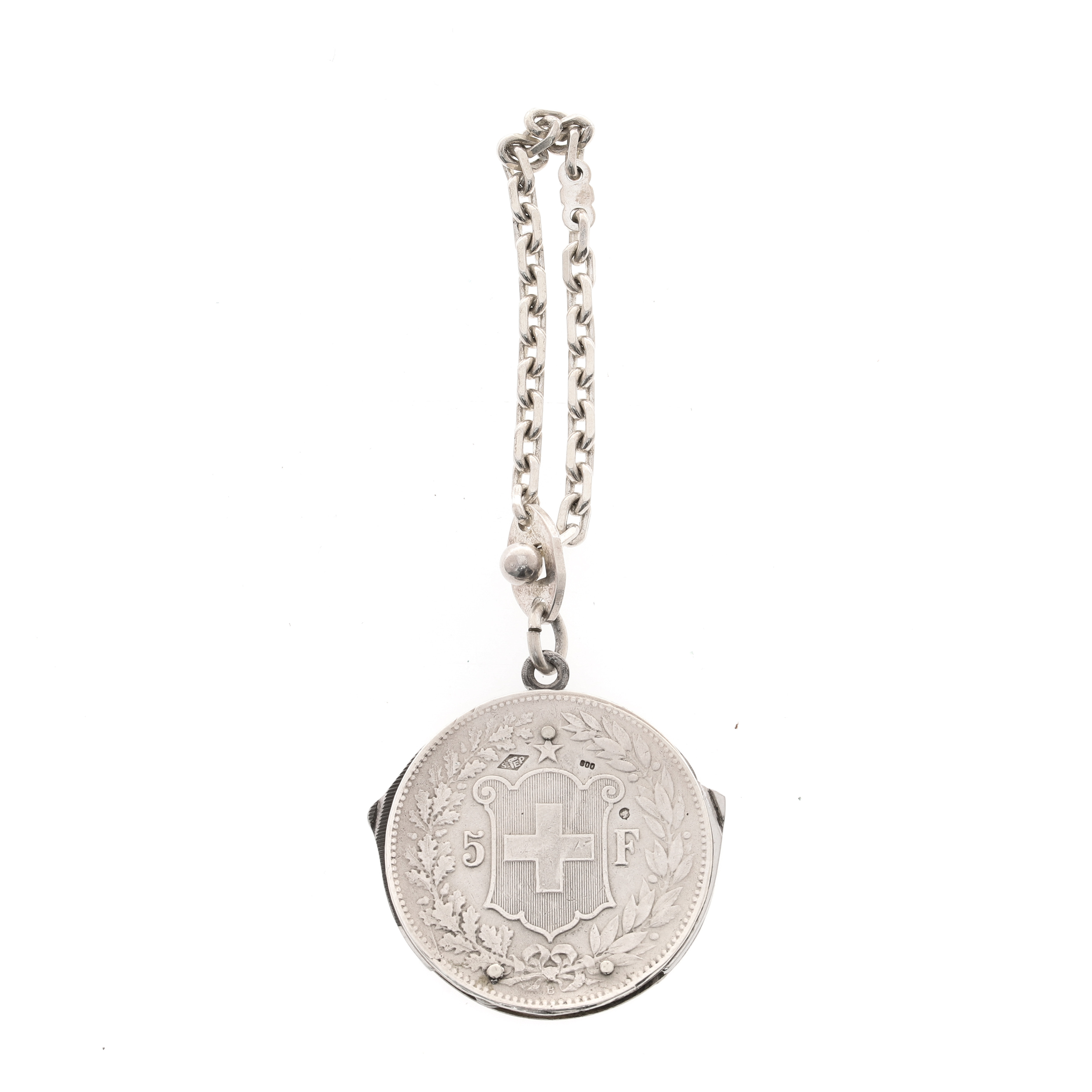 Images For 1930038 A SWISS SILVER 5 FRANC COIN FACED POCKET MANICURE 