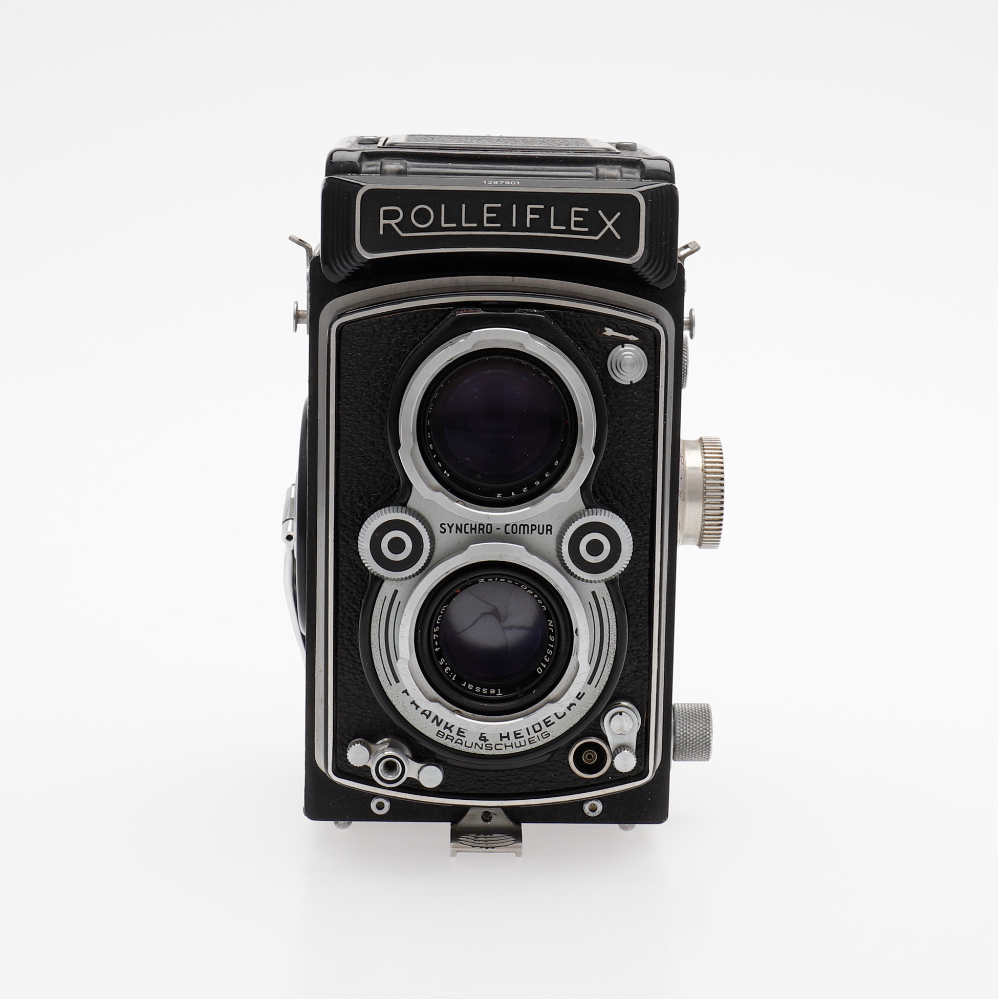 Appareil Photo Rolleiflex Synchro Compur Franke & Heidecke Avec étui - Vintage, Occasion Fonctionnel