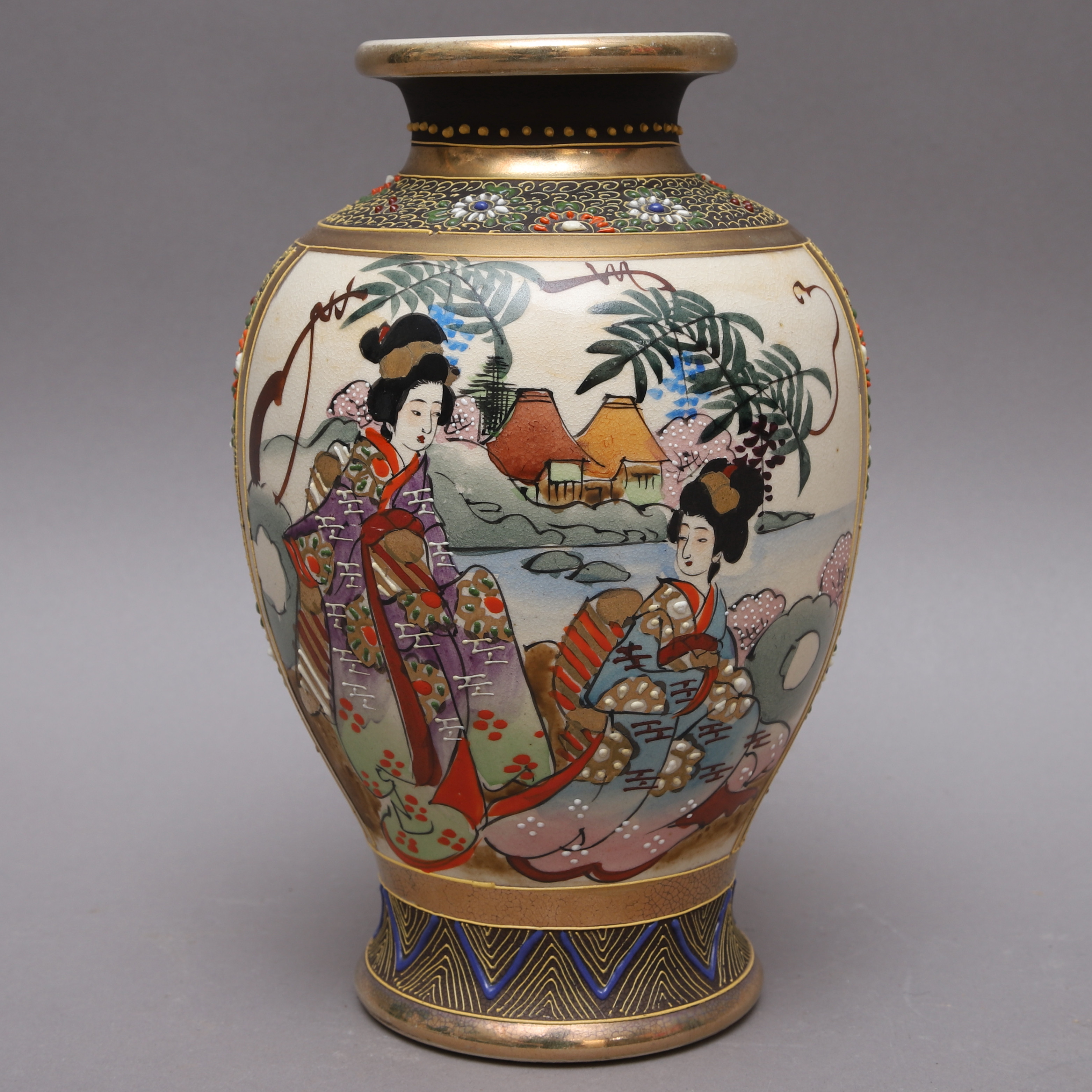 VAS, keramik, Satsuma, Japan. Barnebys