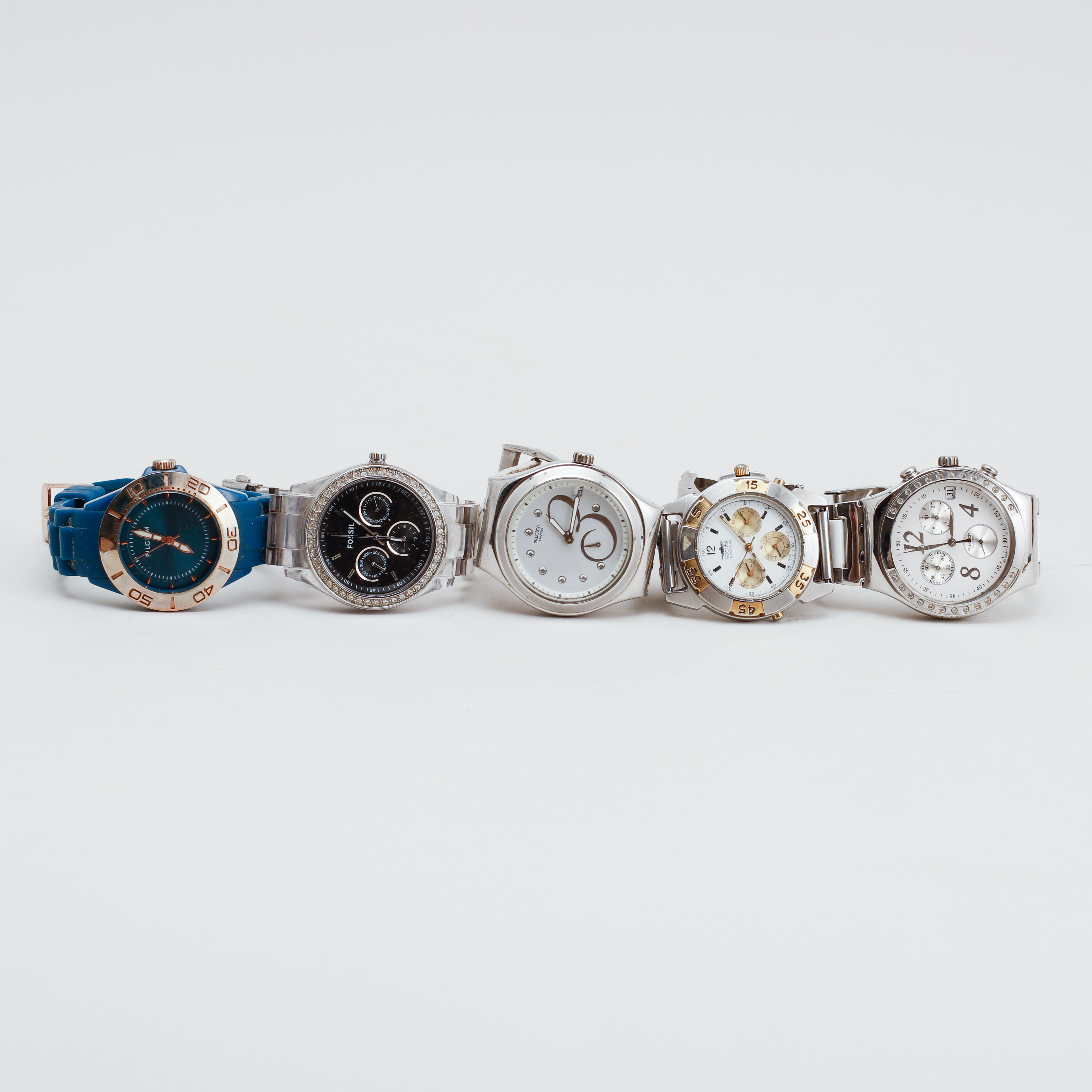 ARMBANDSUR, 6 st, Swatch, Secto, Fossil och Pilgrim. Klockor u0026 Ur