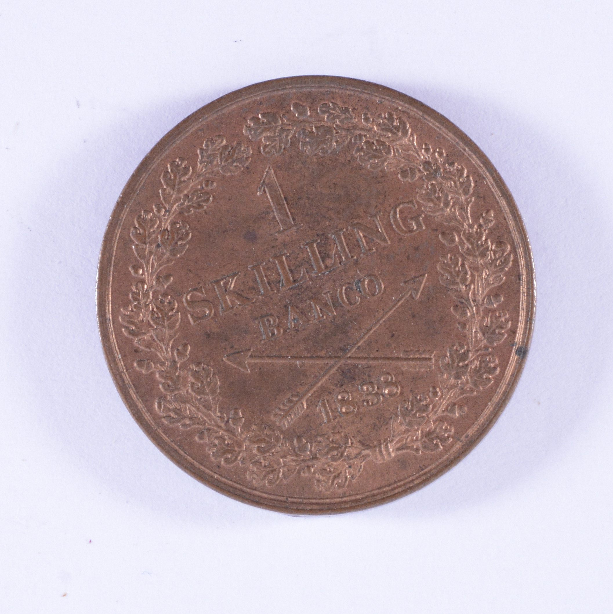 Images For 2002681 BRONZE COIN Karl XIV Johan 1 Skilling Banco 1838 