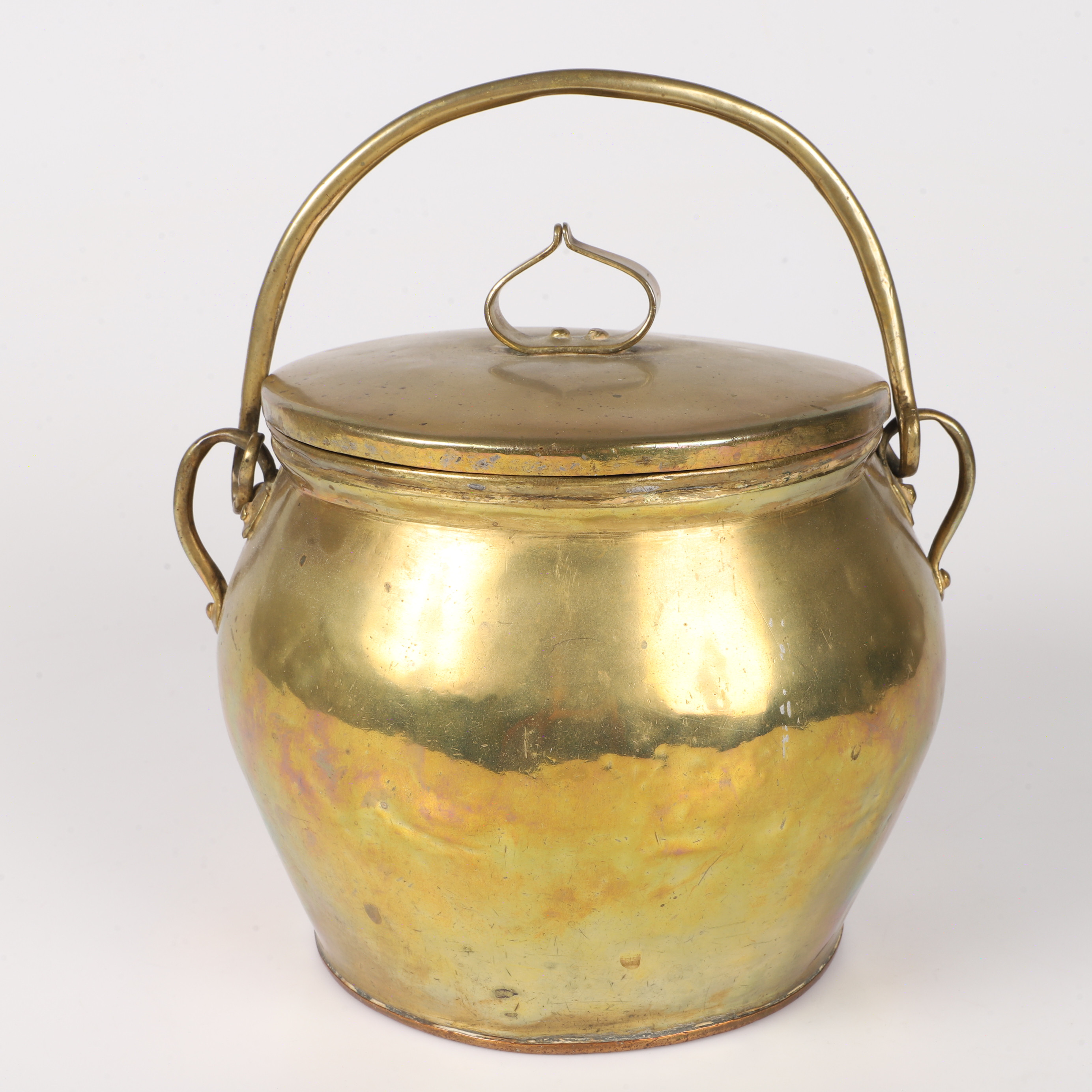 HINK MED LOCK, mässing med kopparbotten. | Barnebys