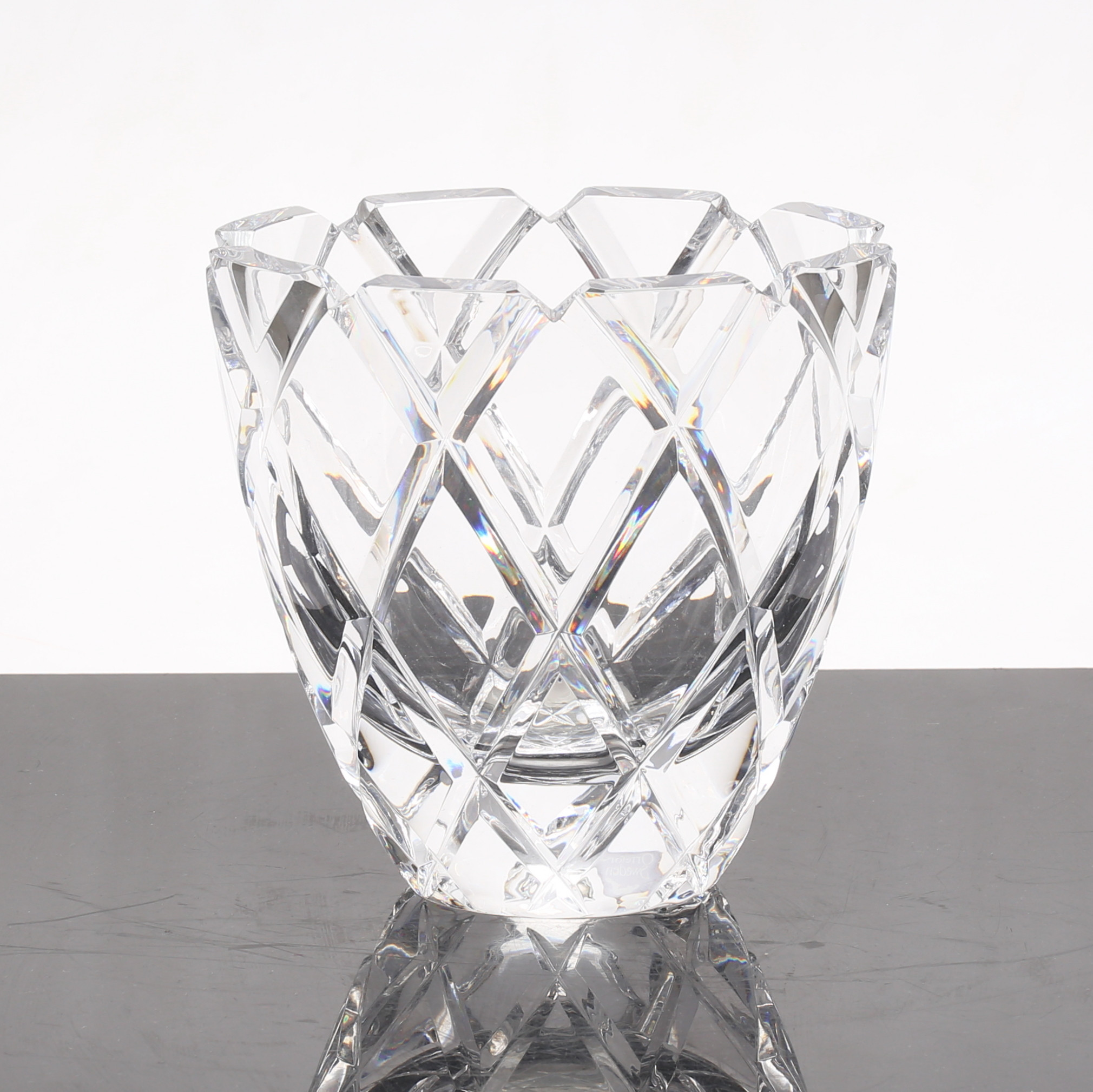 VAS Glas Sofiero Gunnar Cyr n Orrefors Signerad Barnebys