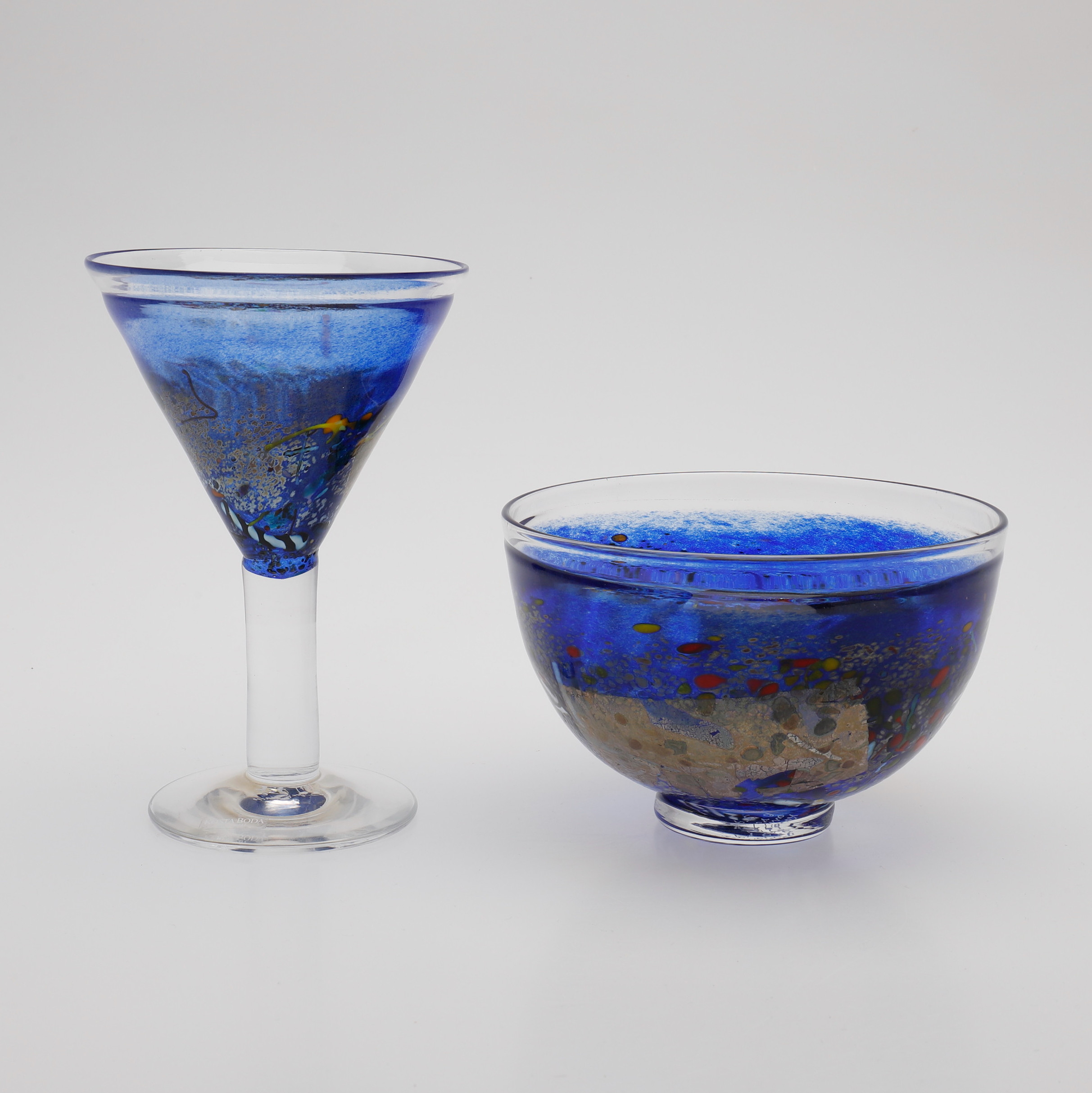 bertil-vallien-sk-l-och-cocktailglas-satellite-kosta-boda-barnebys
