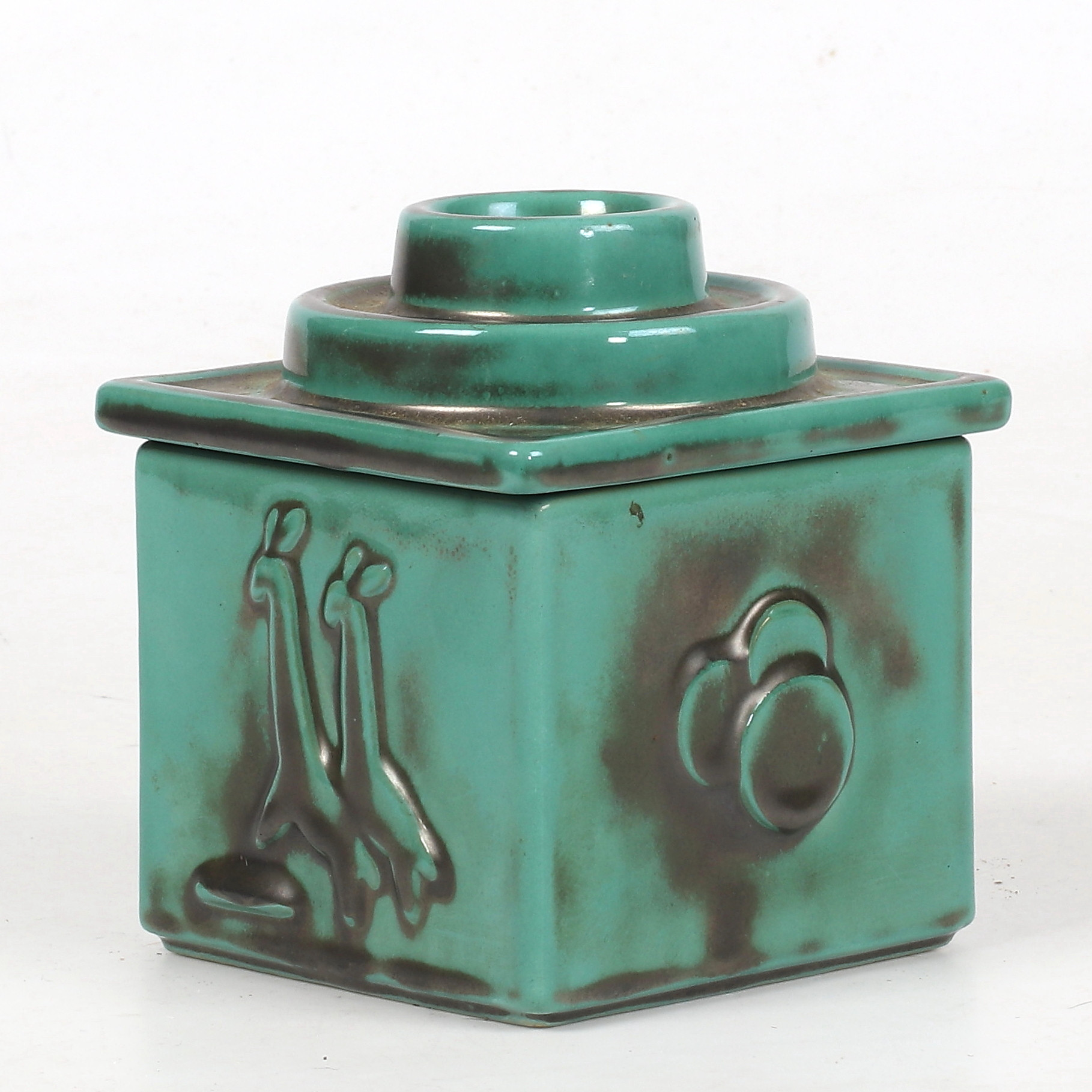 Bilder för 2050218. ASK med LOCK, keramik, Gertrud Lönegren, Upsala