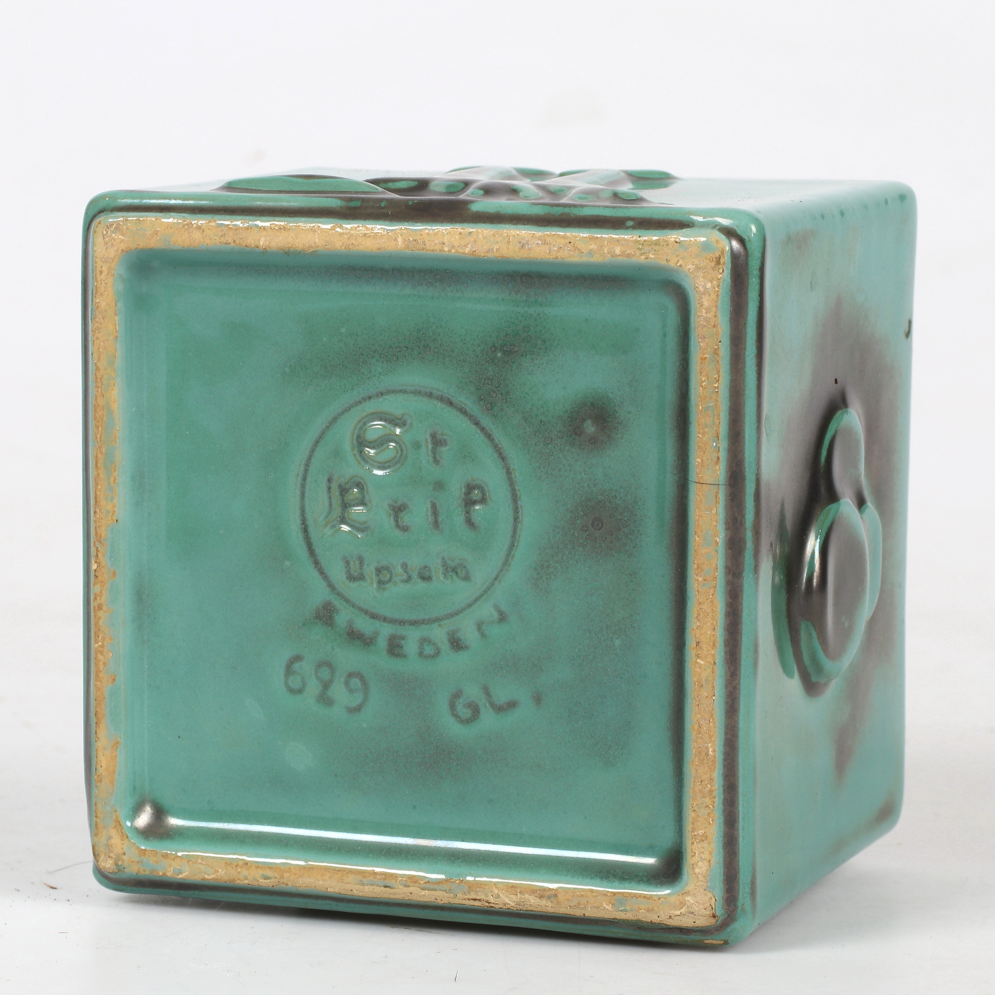 Bilder för 2050218. ASK med LOCK, keramik, Gertrud Lönegren, Upsala