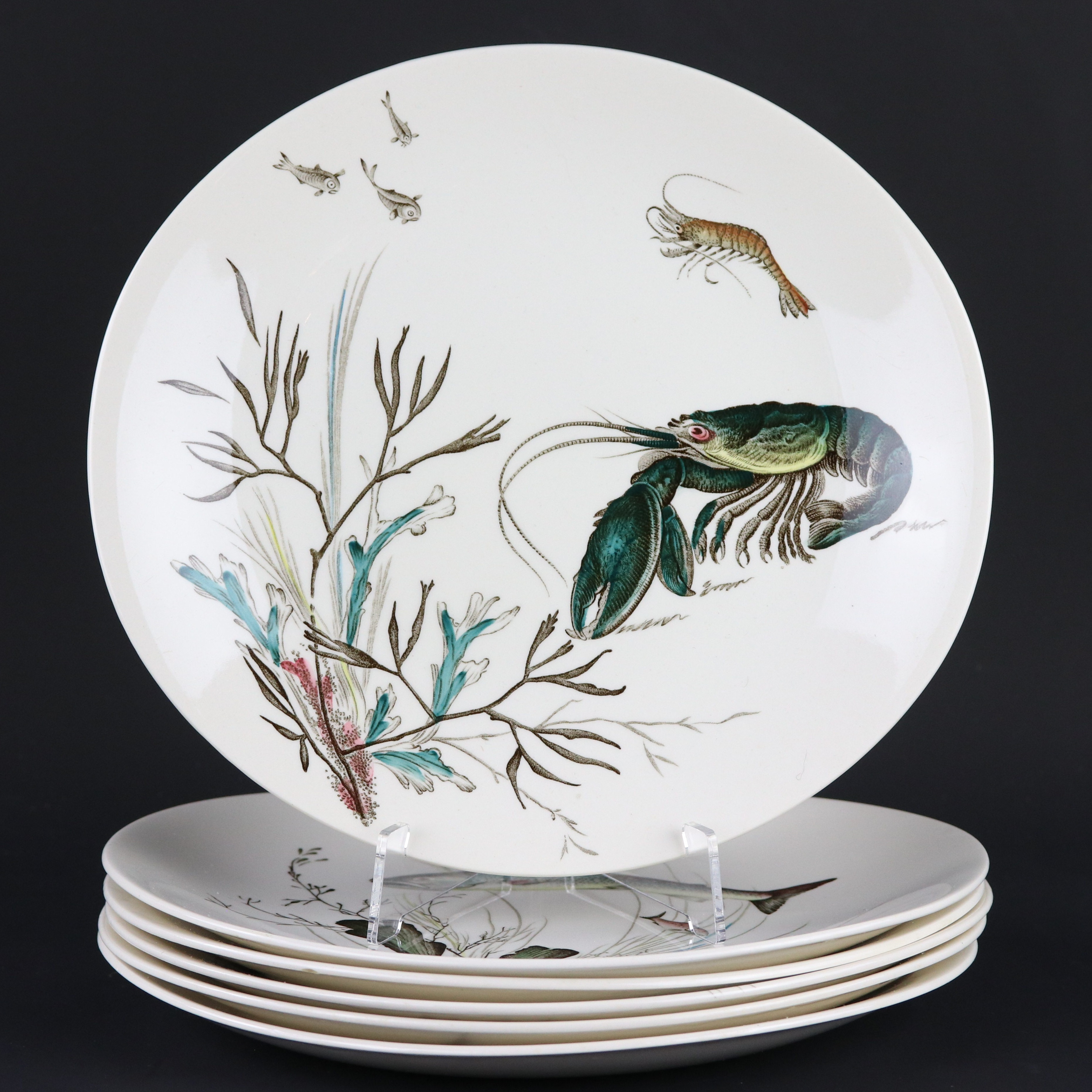 Images for 2081461. FISH PLATES, 6 pcs, "Fish", Johnson & Bros, England