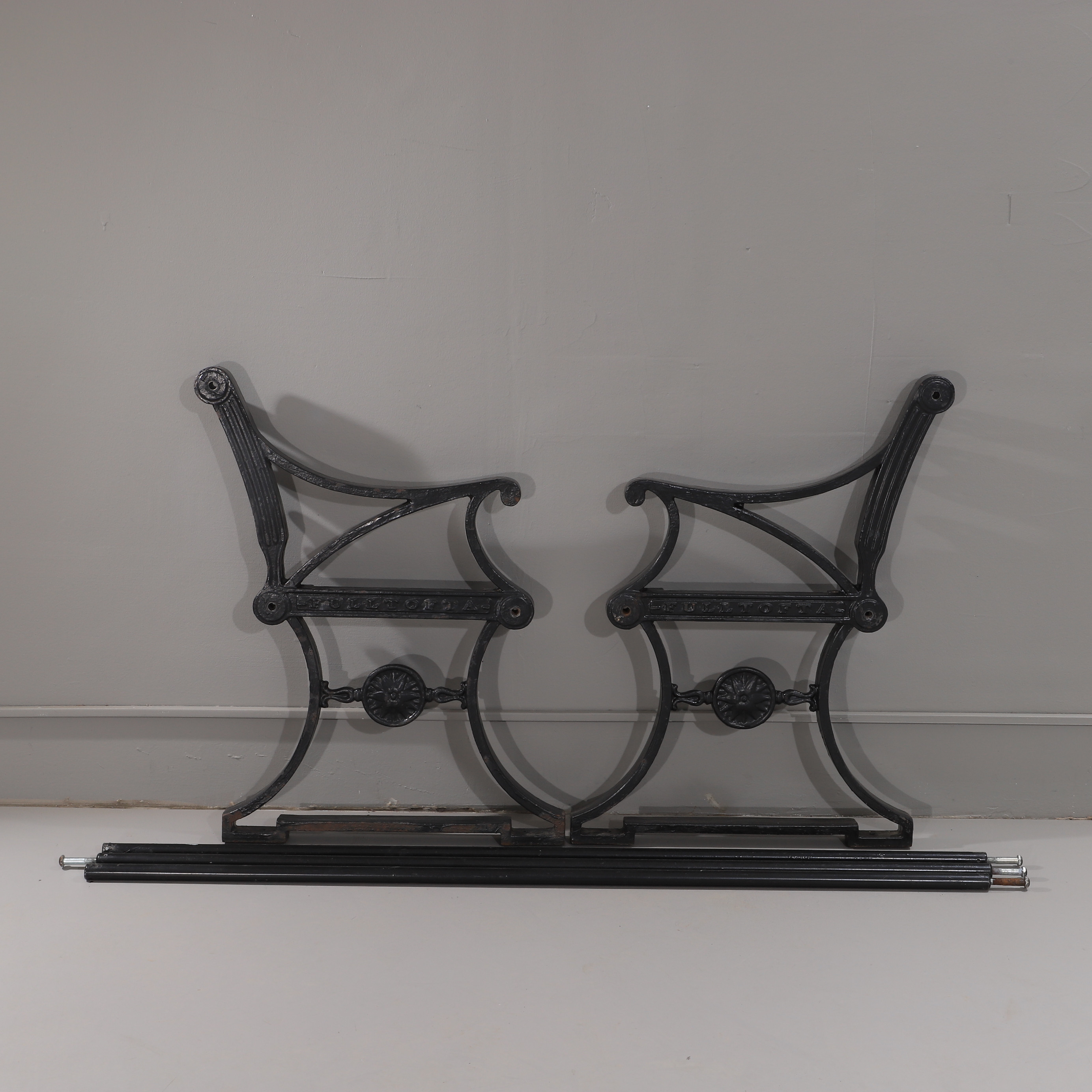 Images for 2106319. GARDEN SOFA, painted cast iron, Full tufted