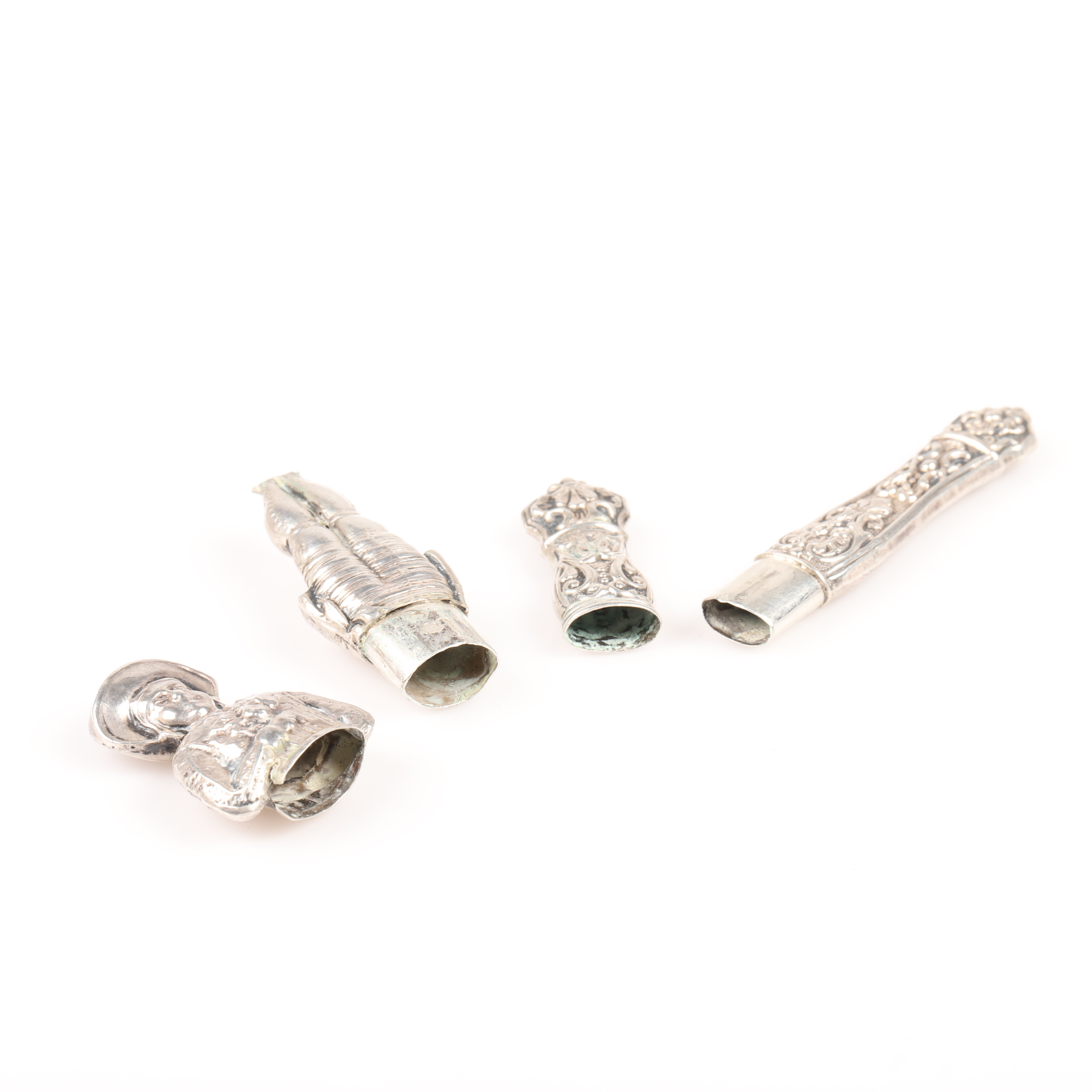 Images for 2134788. PIN CASES, 2 pieces, silver.