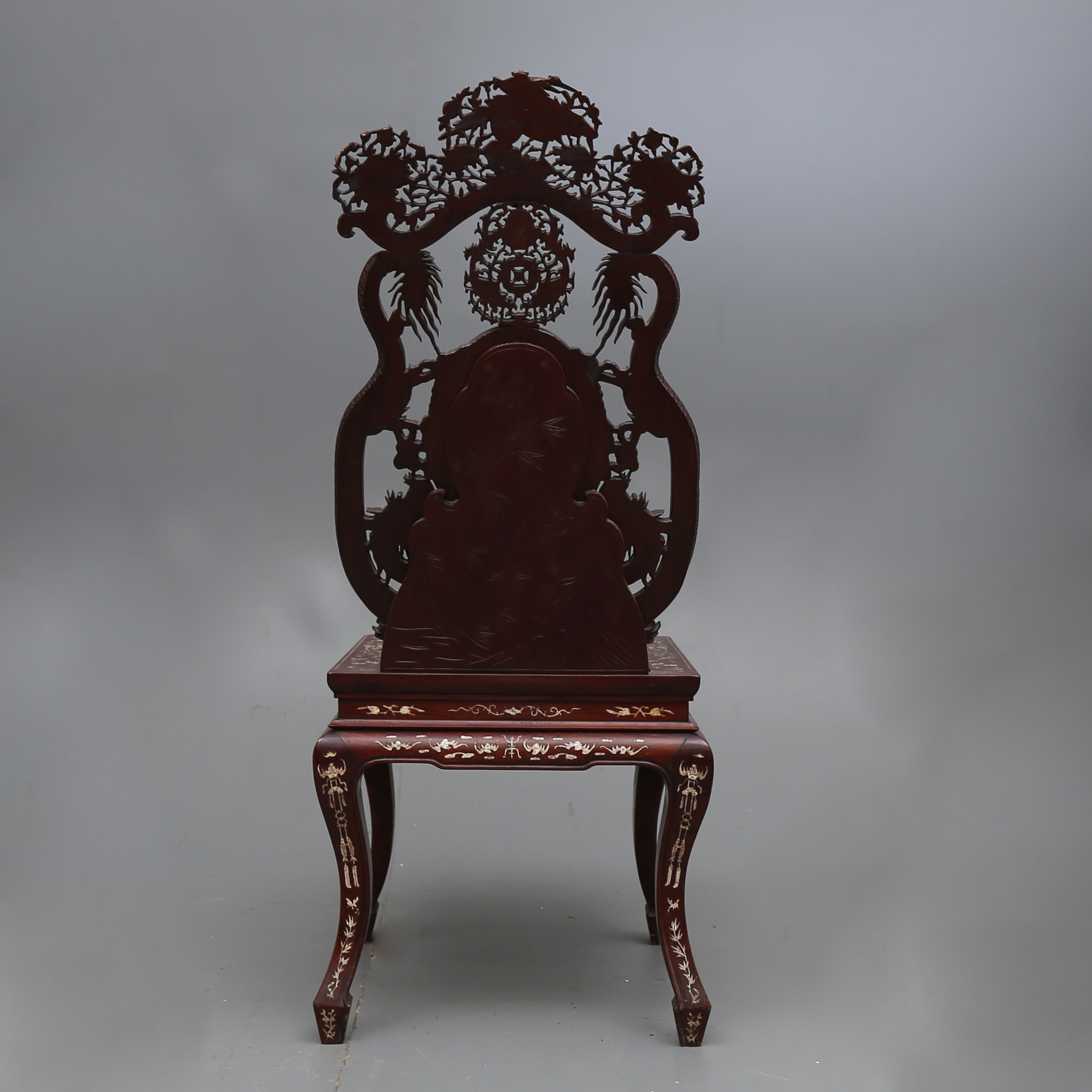 Images for 2146960. Vietnamese chair in Oriental wood with bone