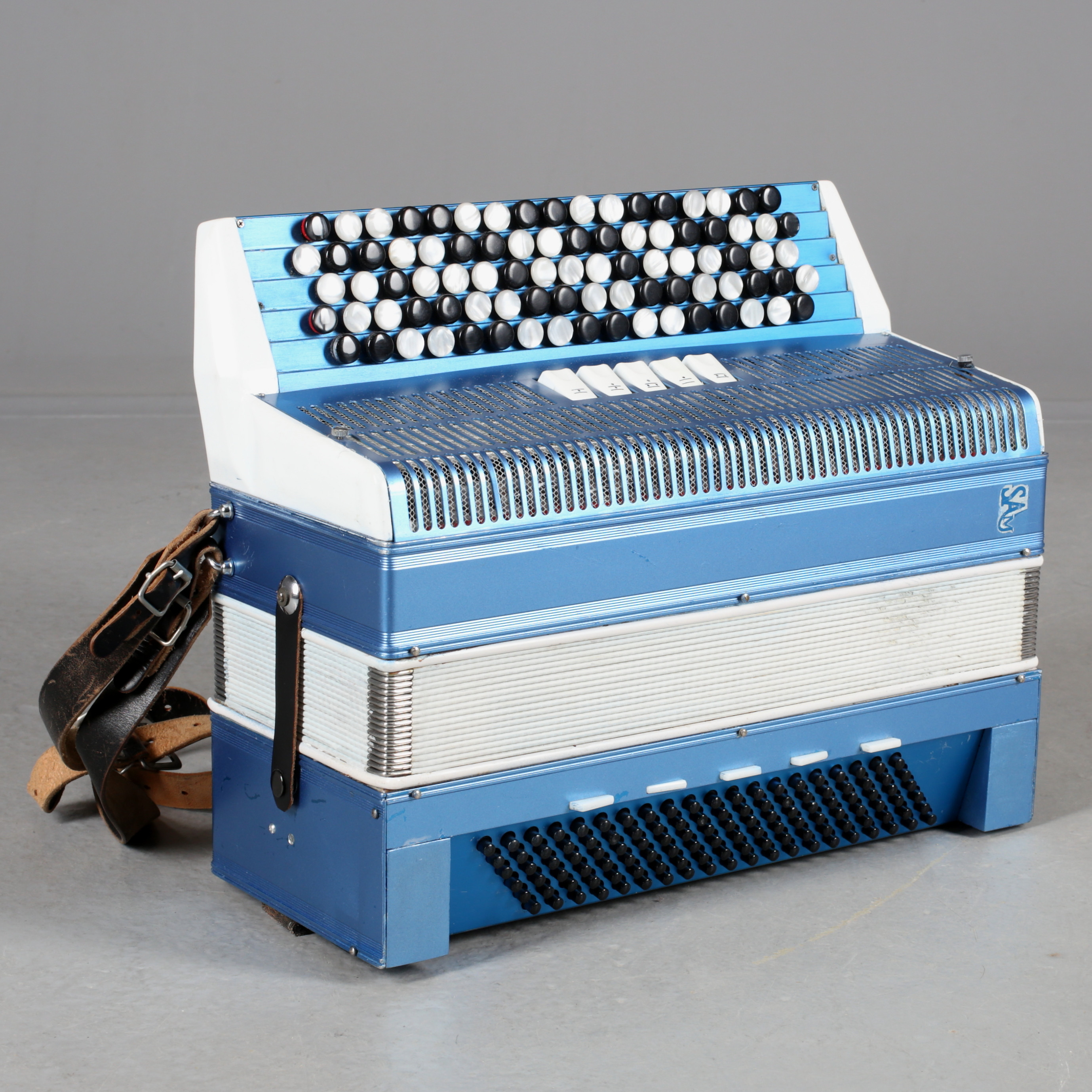 DRAGSPEL, SAM, spel, 3 körigt, blå, Made in Sweden Accordions munkfors