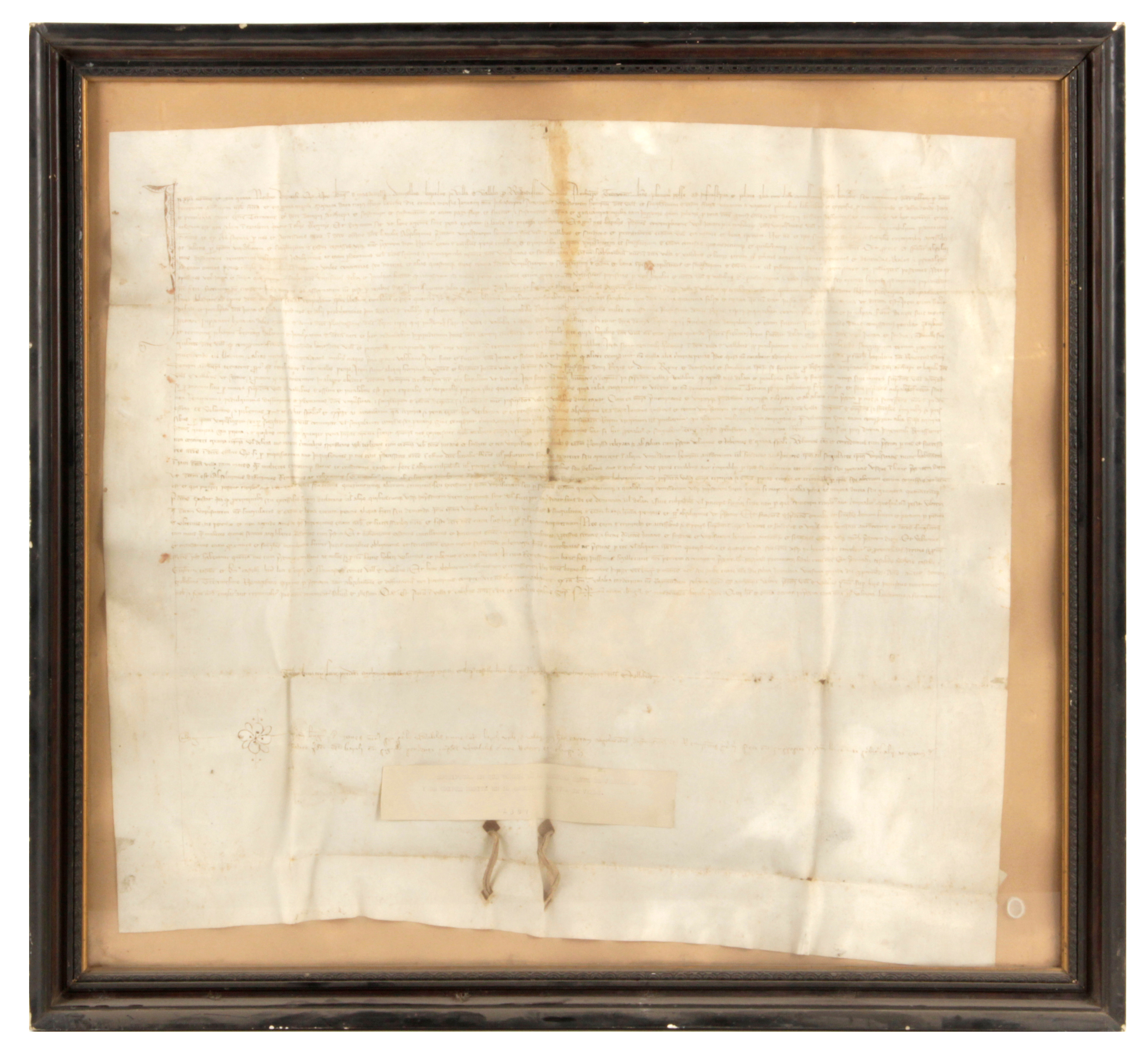 Images for 2194619. LEGAL DOCUMENT XIV CENTURY. Ink on parchment