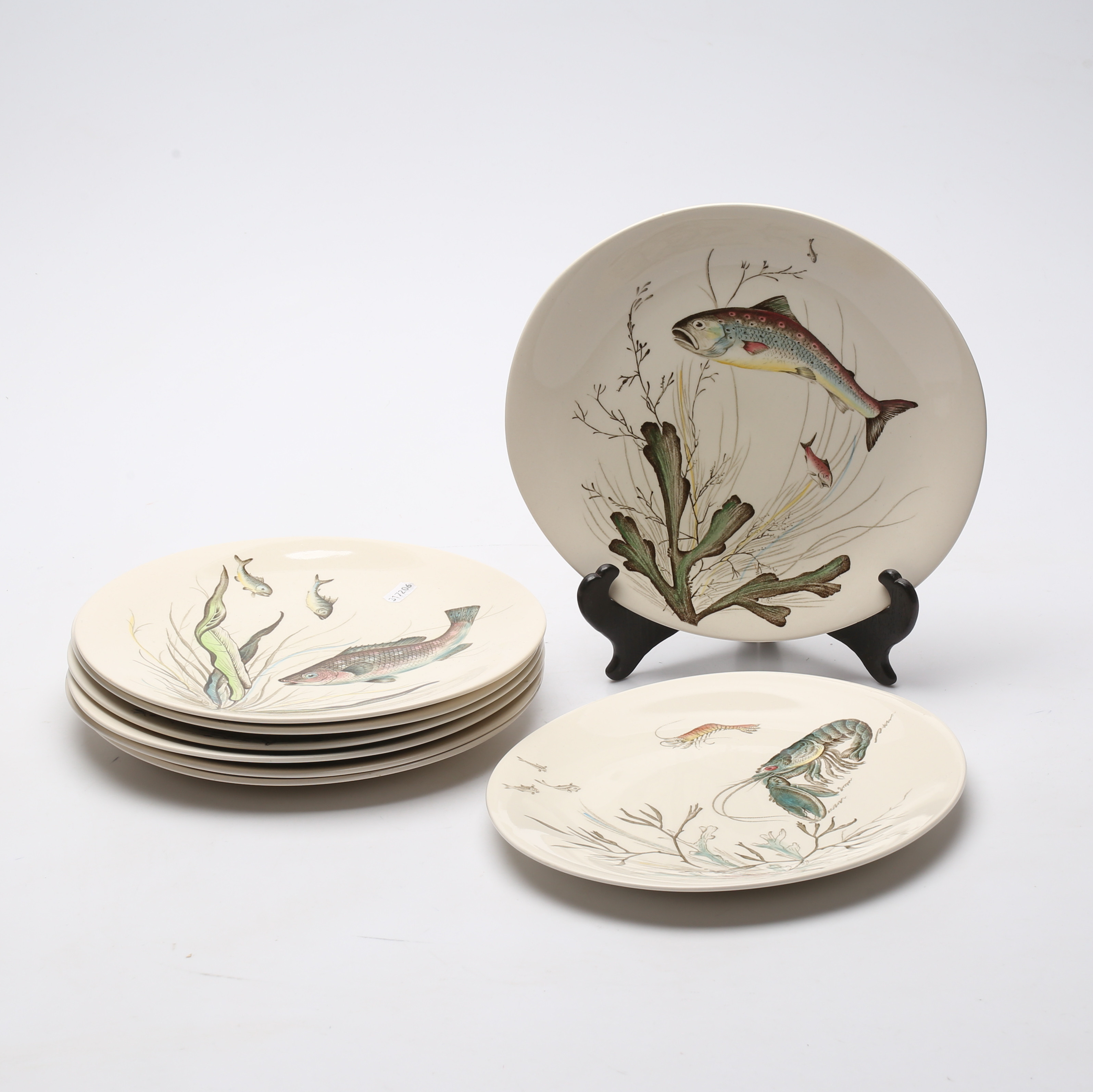 Images for 2217342. FISH PLATES, 8 pcs, ceramic, "Fish", Johnson Bros