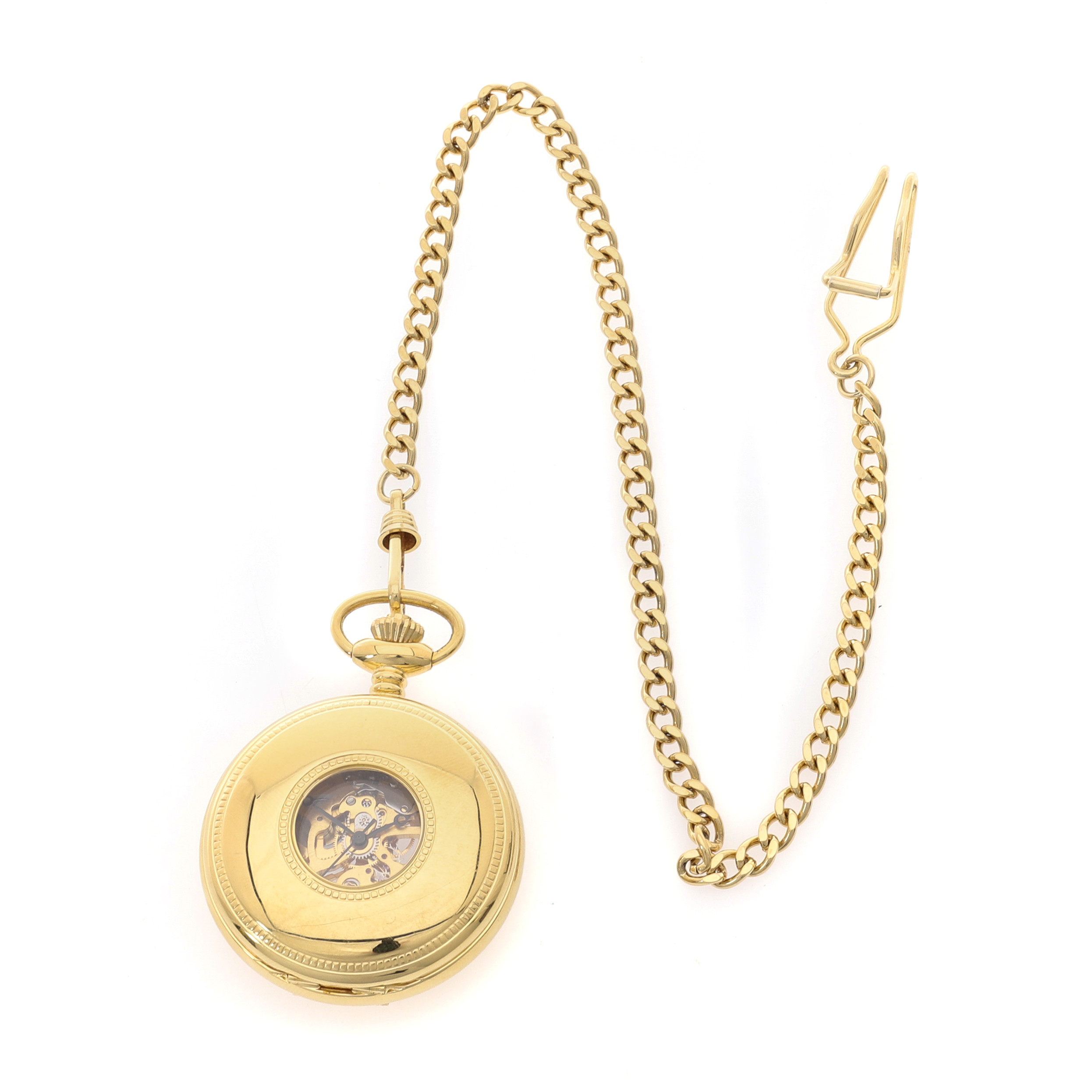 Images for 2274650. A GOLD PLATED ROTARY HALF HUNTER POCKET WATCH AND