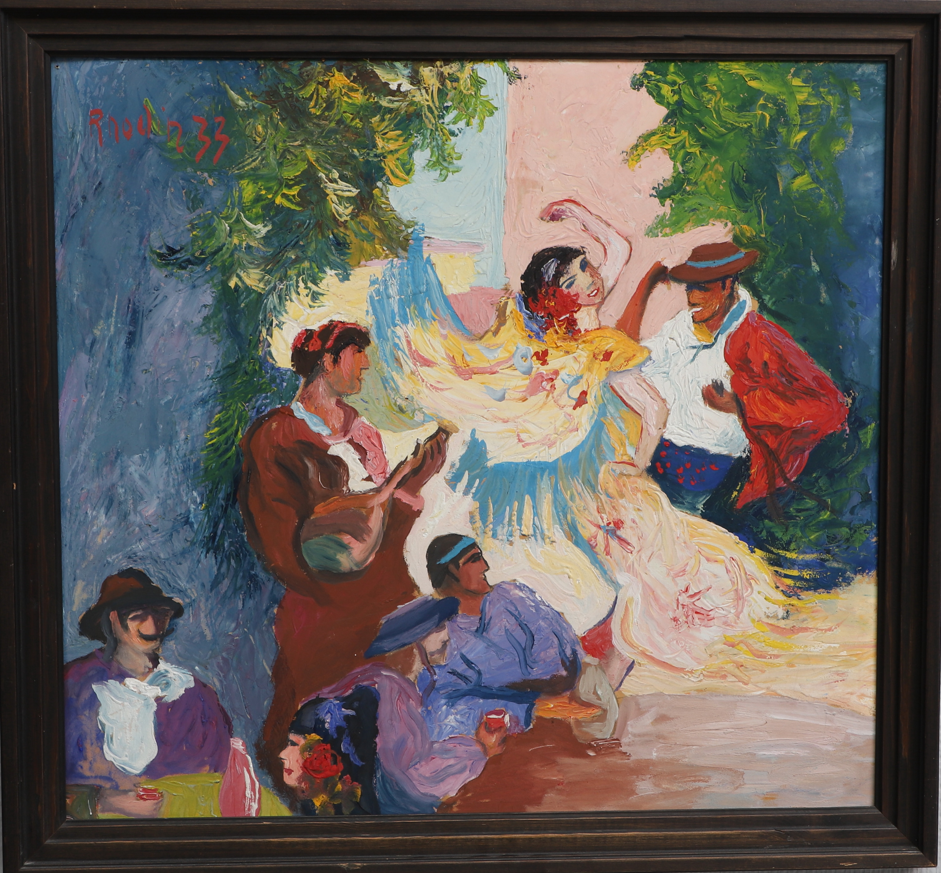 Images for 2303883. ALESSANDRO RHODIN. oil on Board, dance, signed ...