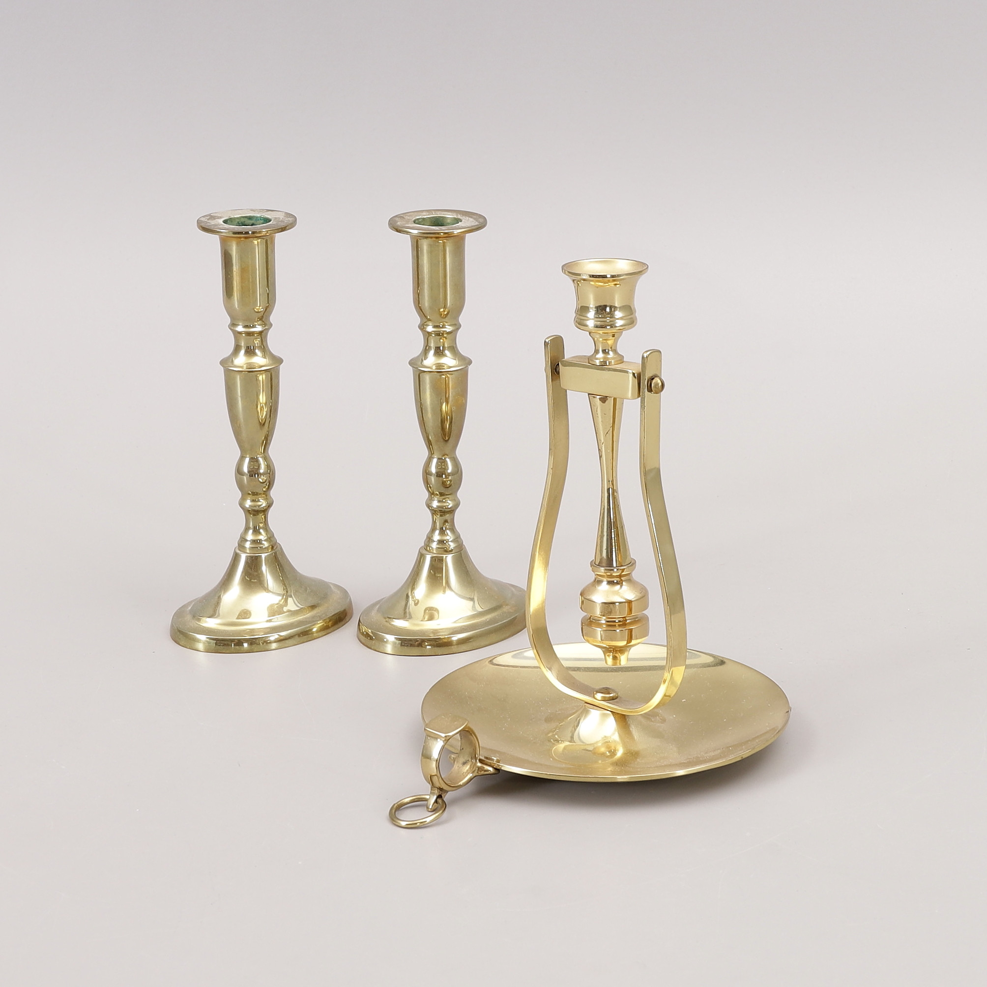Images for 2332811. CANDLES, 1 pair, Denmark and SHIP CANDLES, Brass Design of London, Stockholm