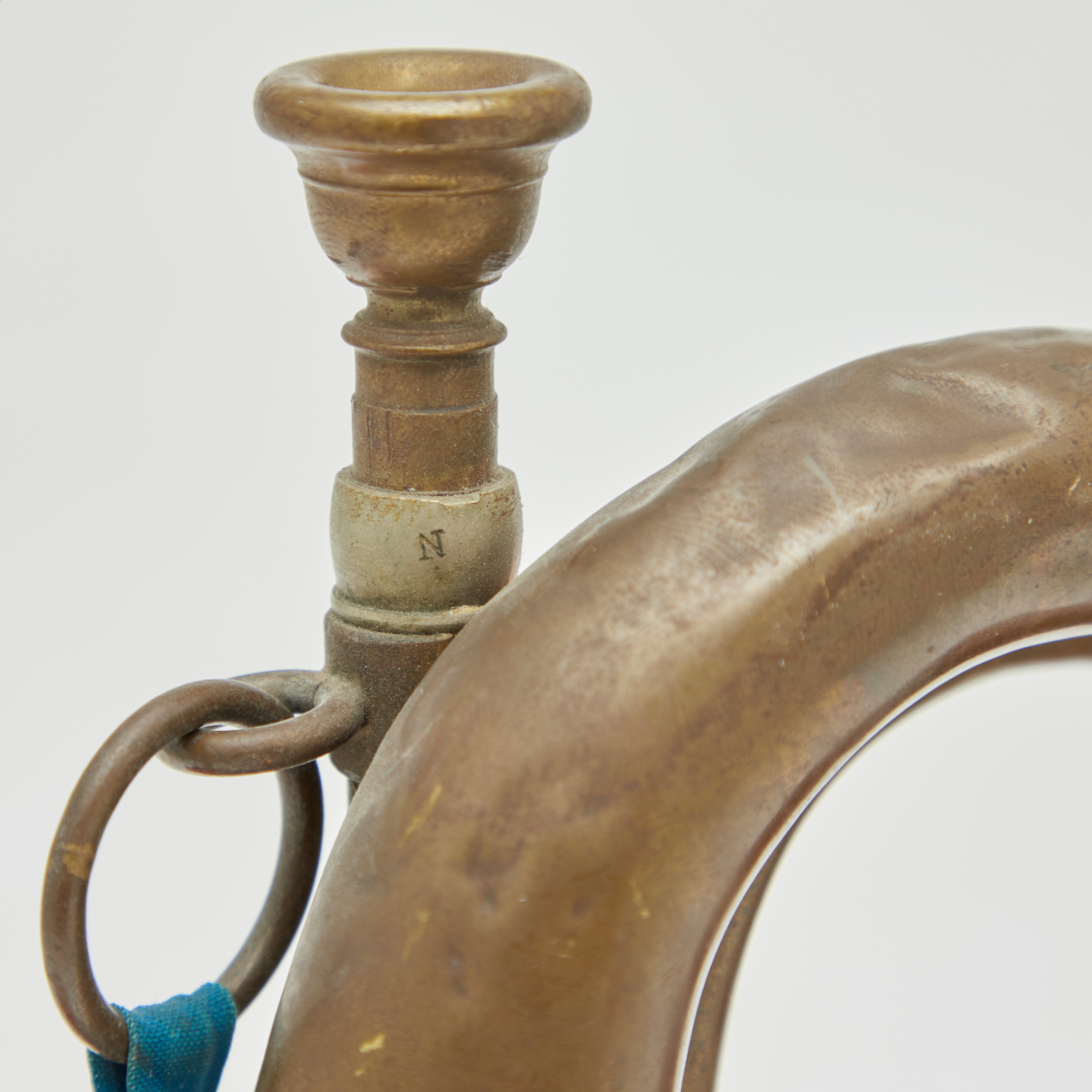 Images for 2336107. Two cavalry bugles / trumpets, brass, copper, first