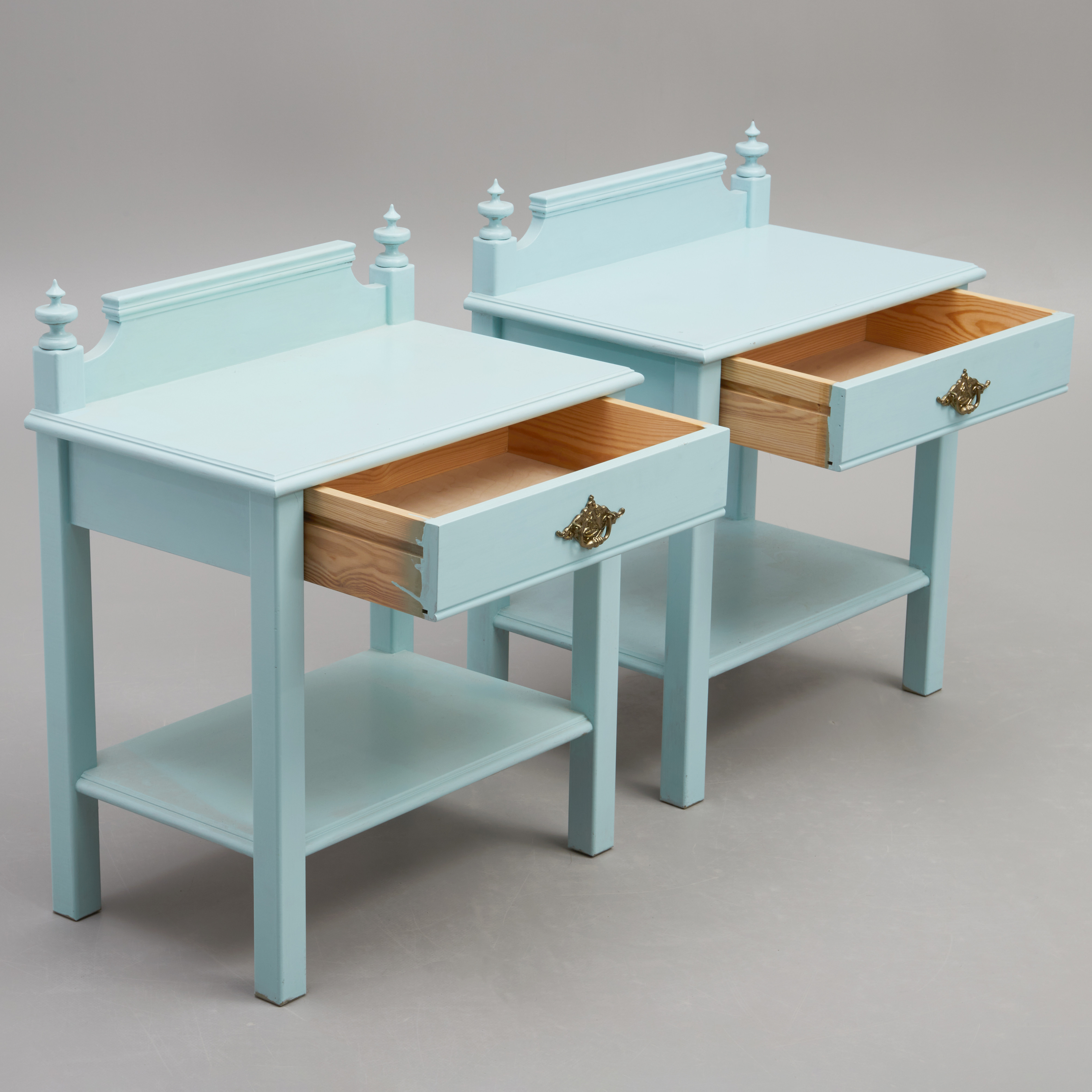 Images for 2349497. BED TABLES, a pair, turn of the century 1900, later