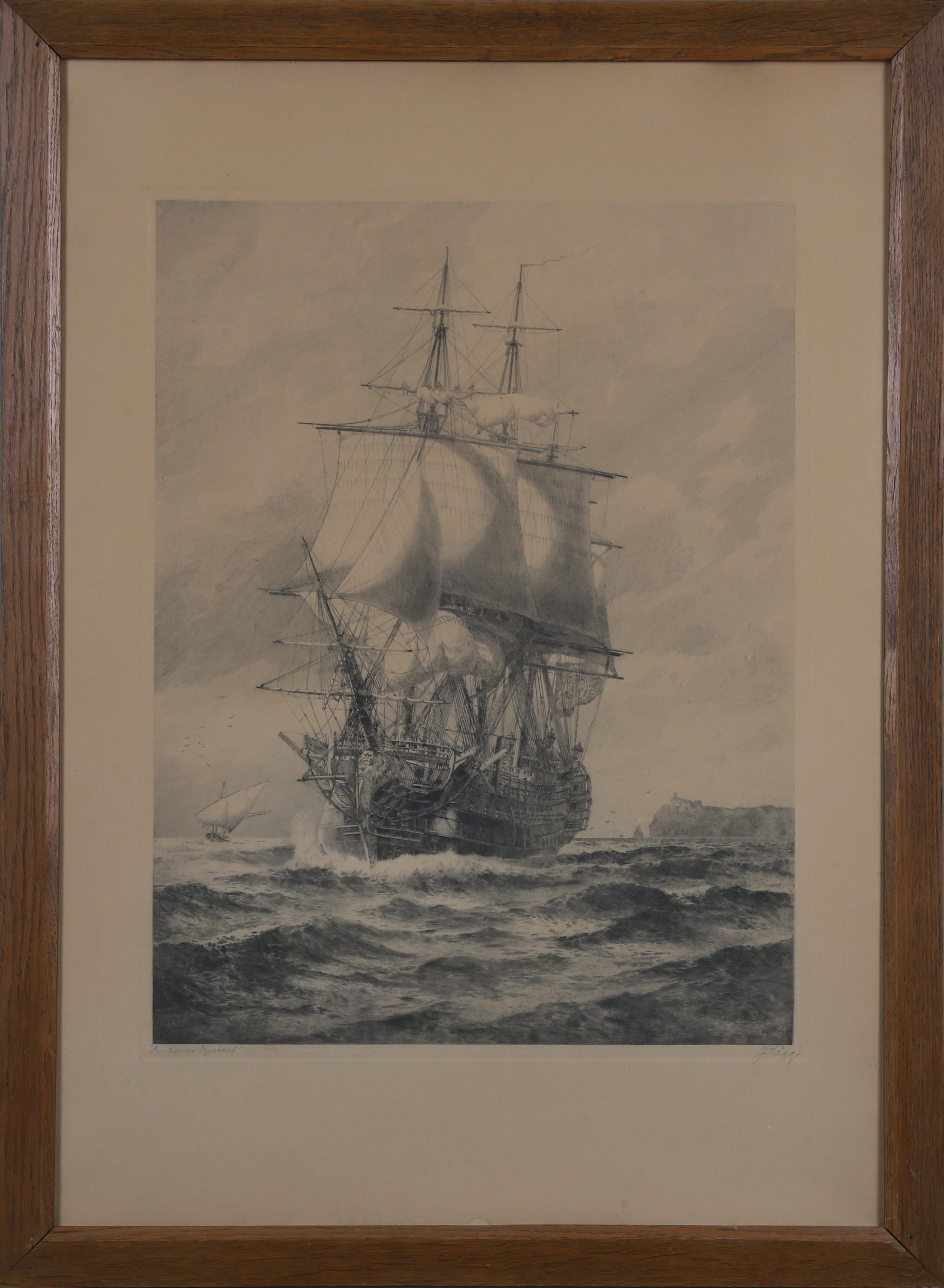 Images for 2357939. JACOB HÄGG, etching, "Santisima Trinidad", signed