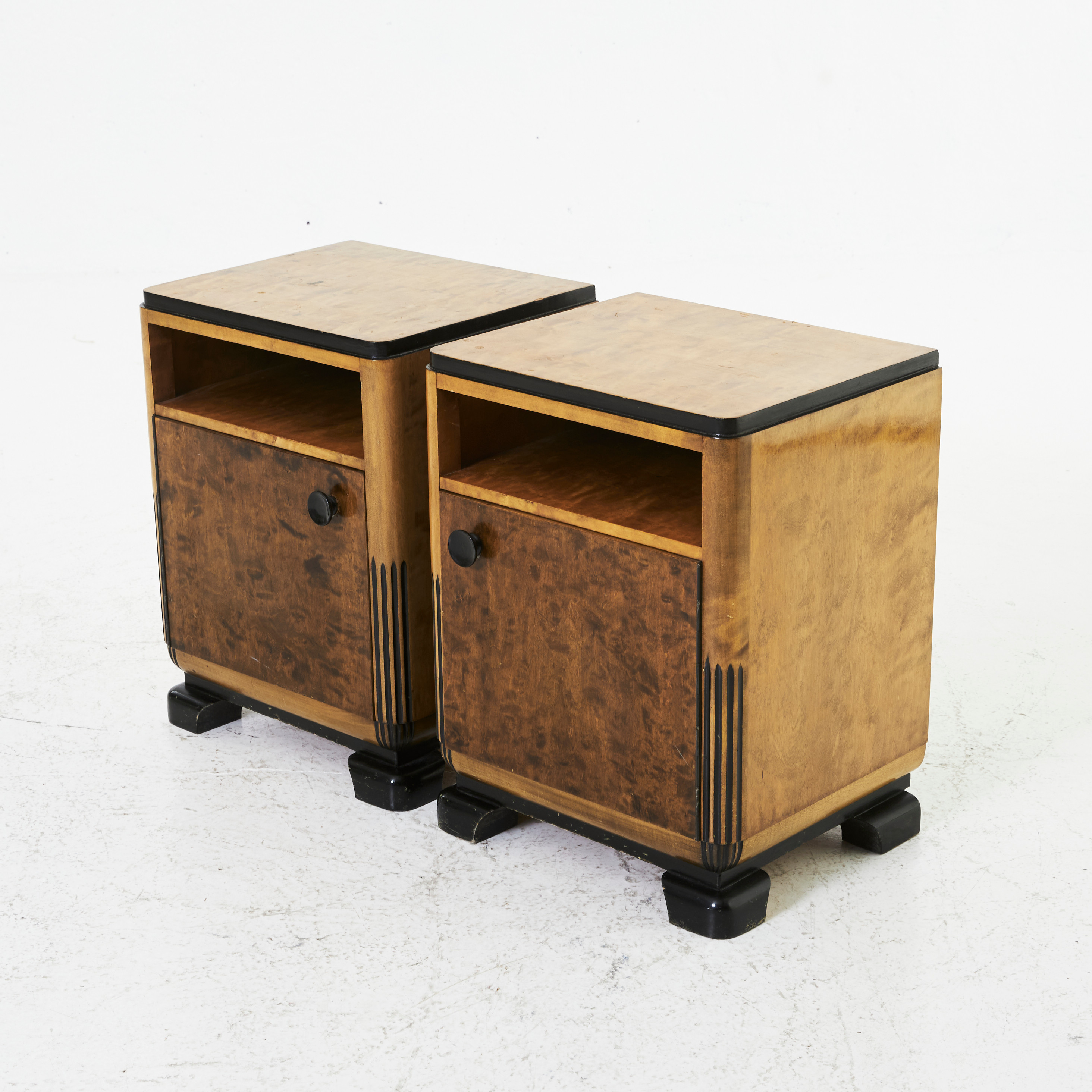 Images for 2379949. BEDSIDE TABLES, 1 pair, 1930s, veneered birch