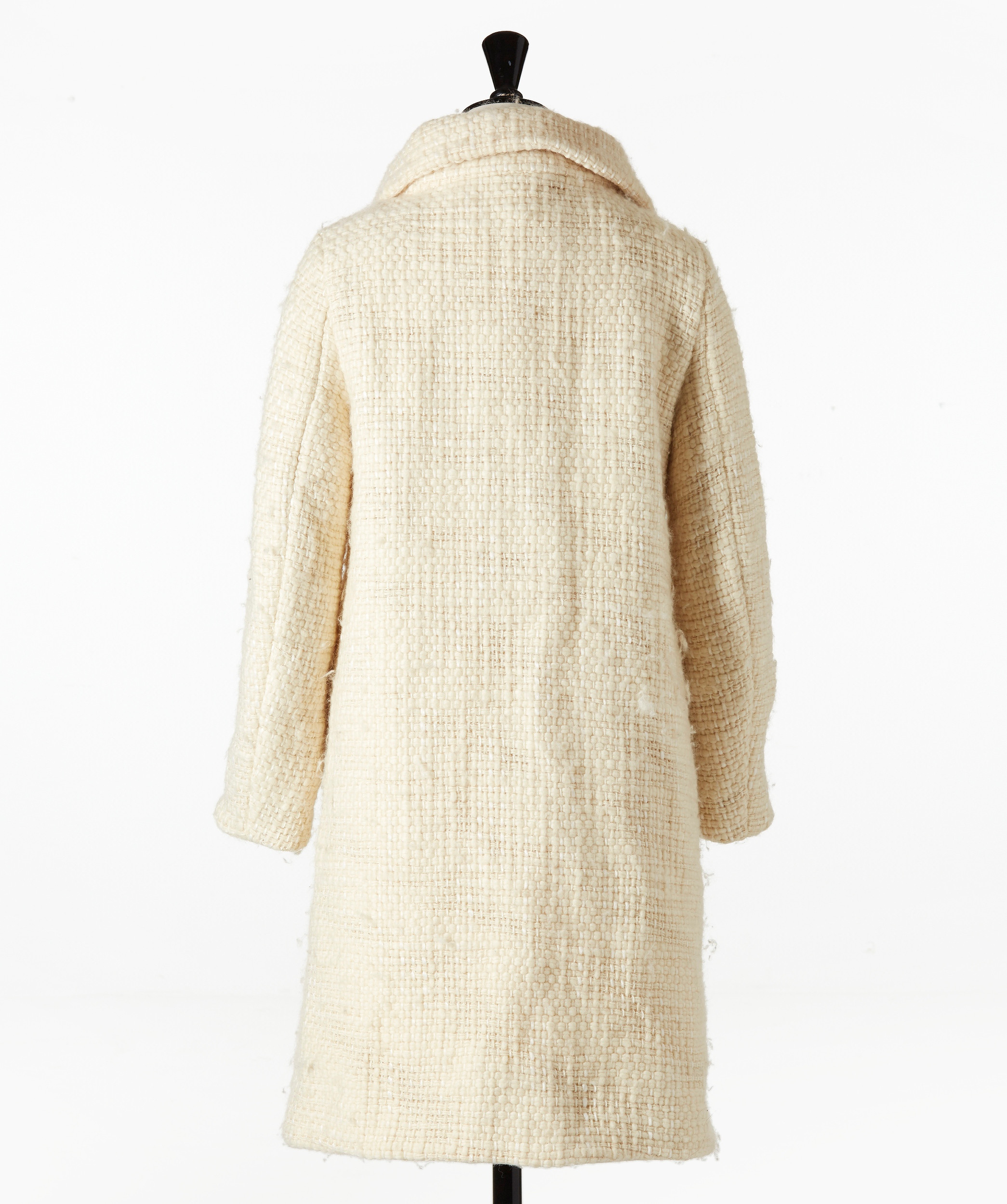 Images for 2383539. JOSEPH, coat in cream-colored wool with gold ...