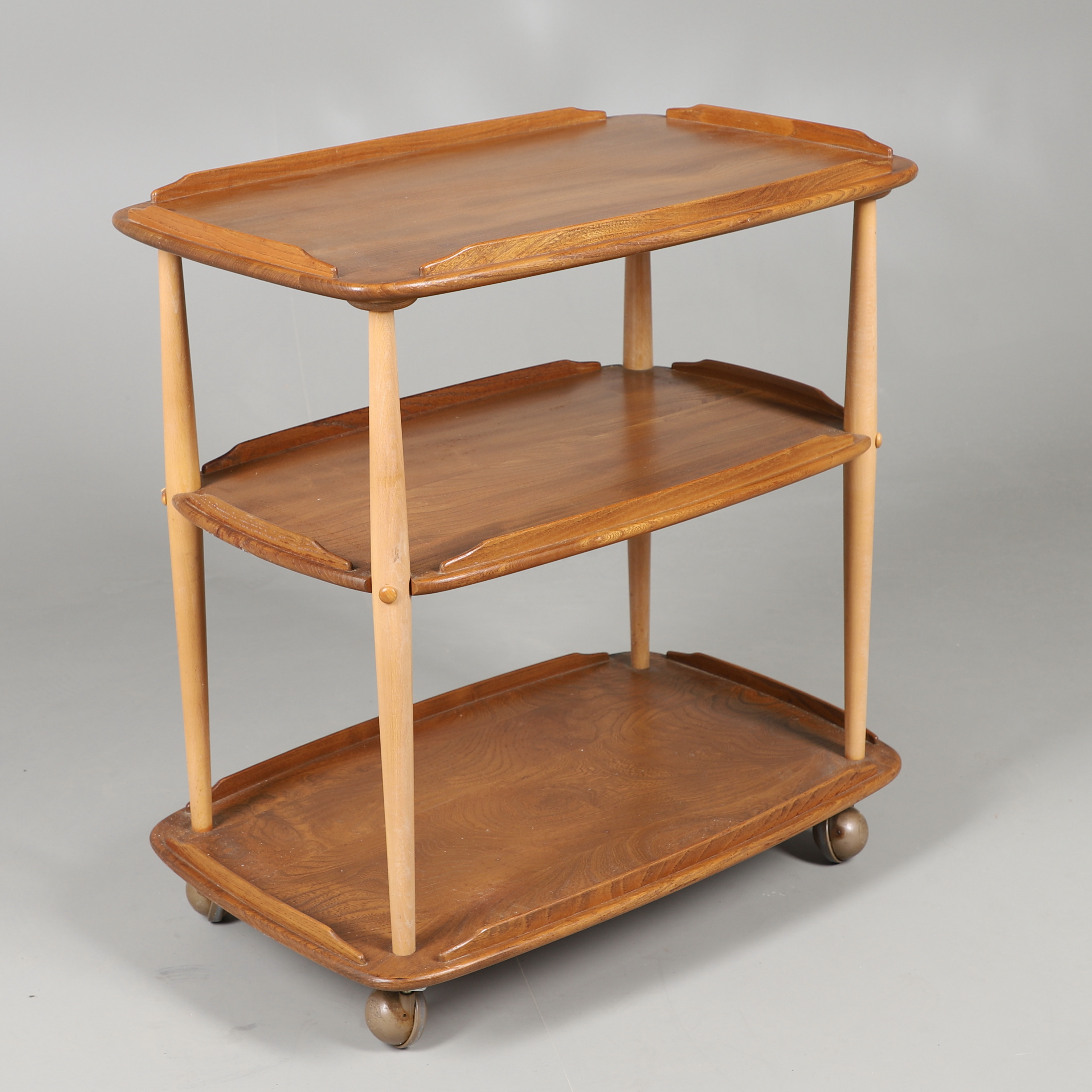 Images for 2390298. ERCOL THREE TIER TEA TROLLEY.